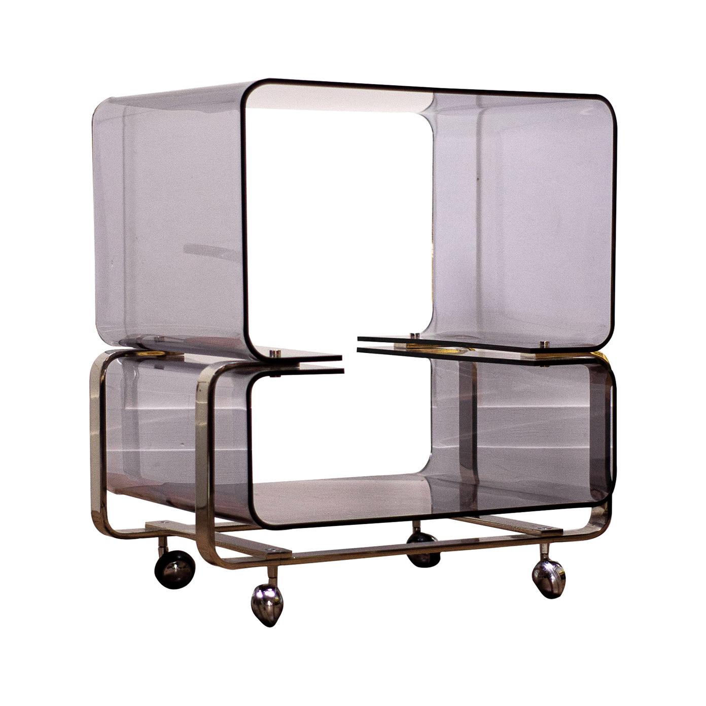 1960s Lucite and Chrome Unit