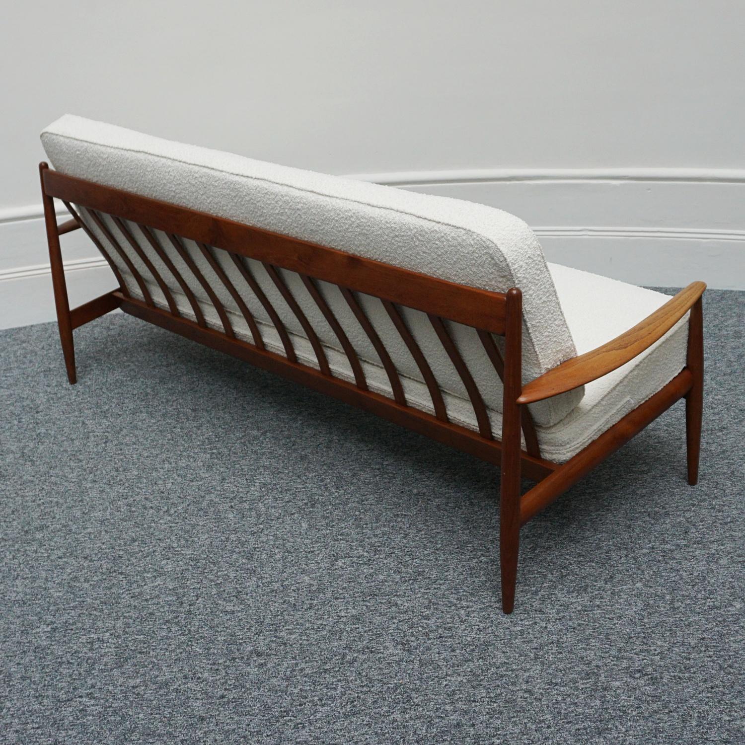 1960's Mid-Century Sofa Designed by Grete Jalk for France & Son Denmark 11