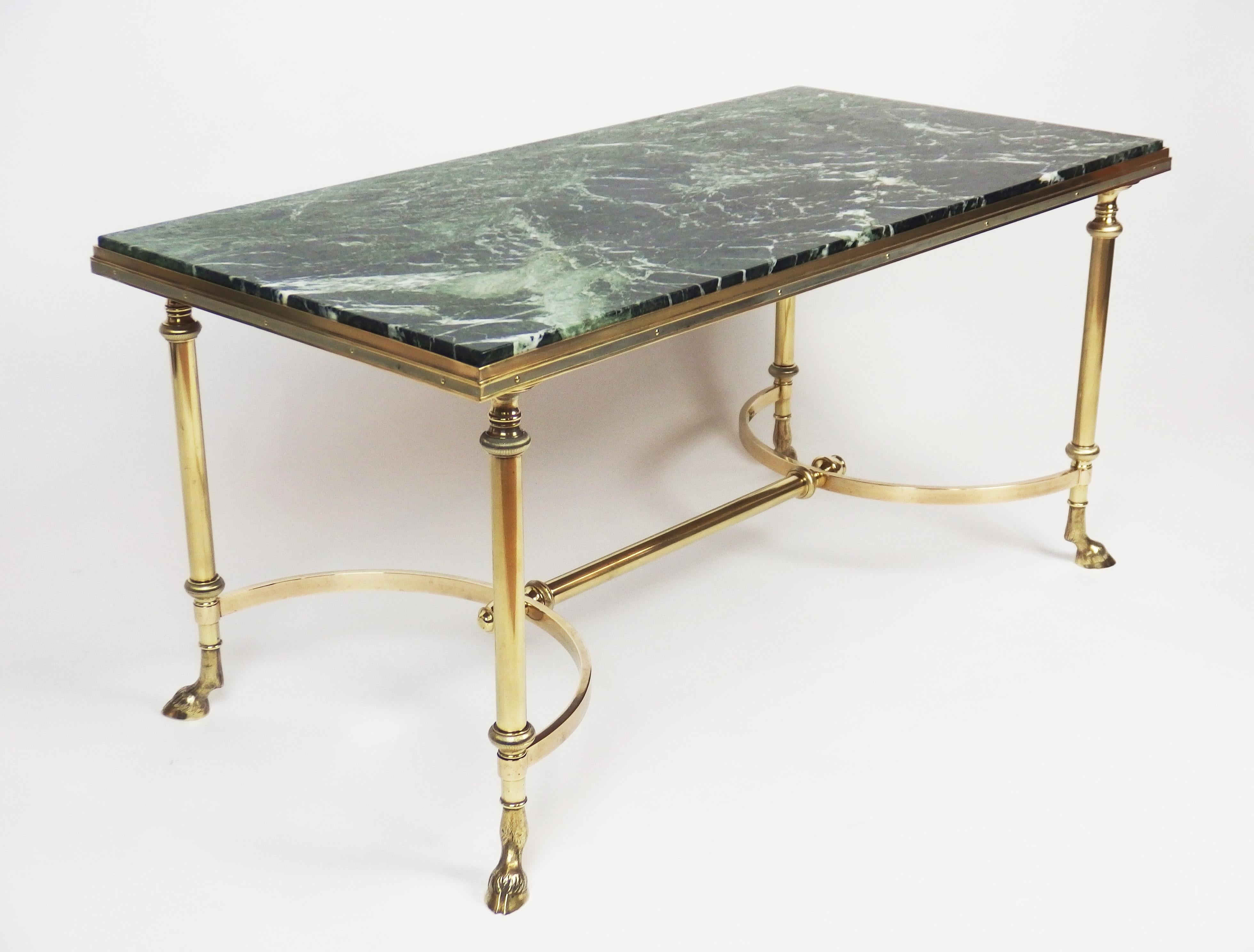 1960s Neoclassical Bronze Coffee Table In Good Condition For Sale In Janvry, Essonne