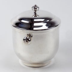 1960s Silver Plate Ice Bucket by Fleuron for Christofle