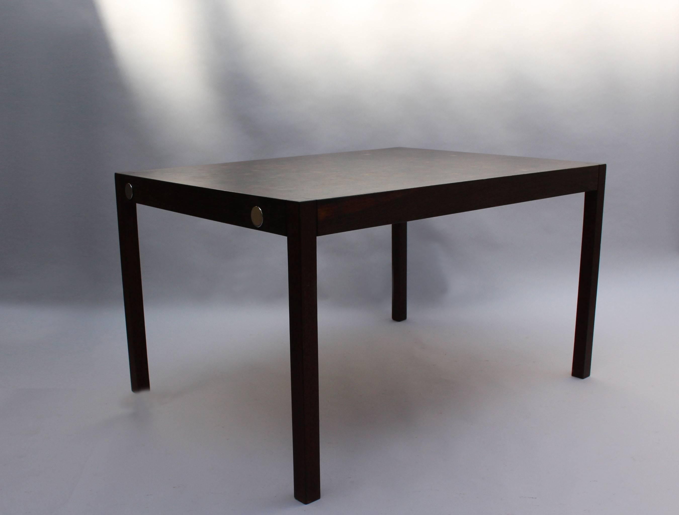 Mid-Century Modern 1960s Swiss Wenge Dining Table by Dieter Waeckerlin For Sale
