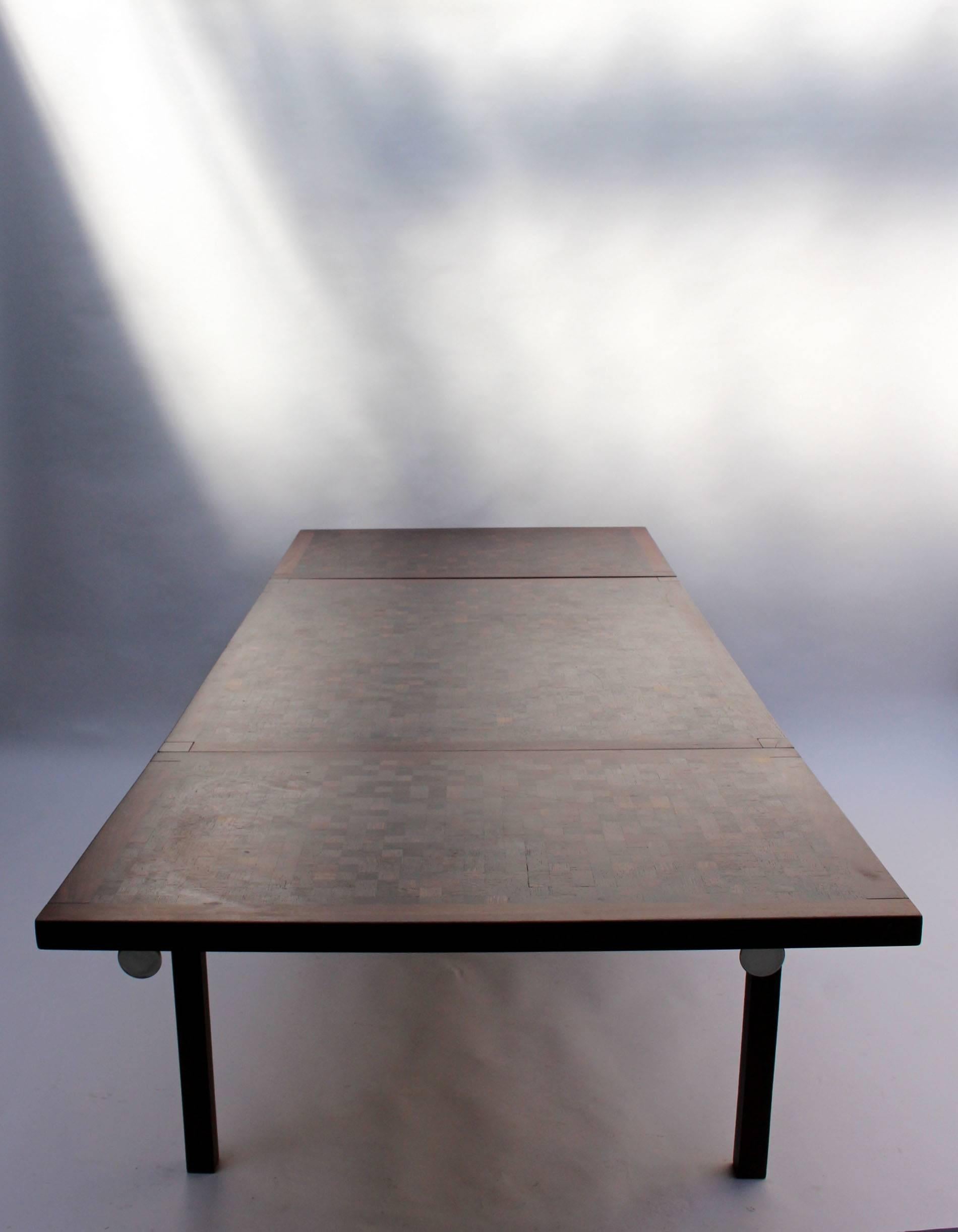 1960s Swiss Wenge Dining Table by Dieter Waeckerlin For Sale 4