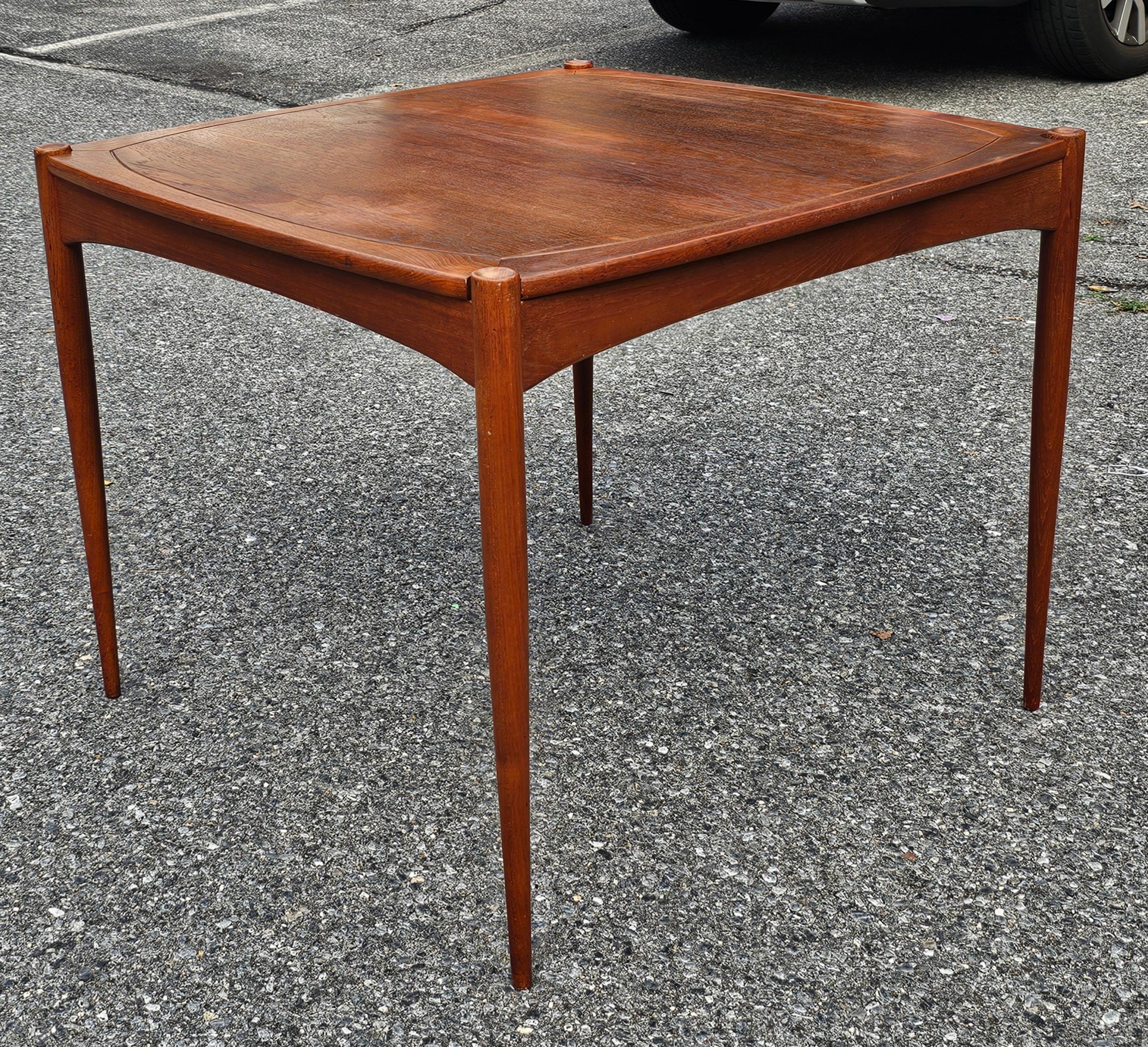 Un tavolo da pranzo e da gioco danese reversibile in teak degli anni '60 di Selig 4