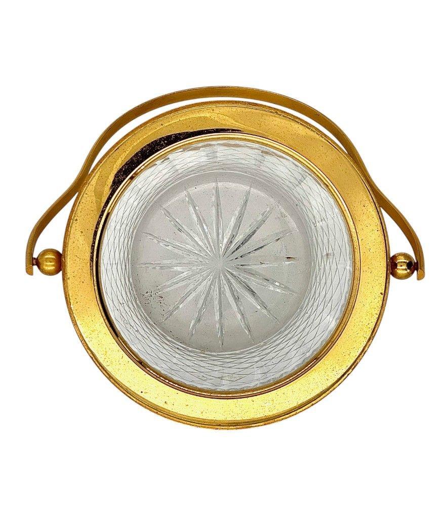 Seau à glace en cristal et Glit de Val Saint Lambert des années 1960 en vente 3