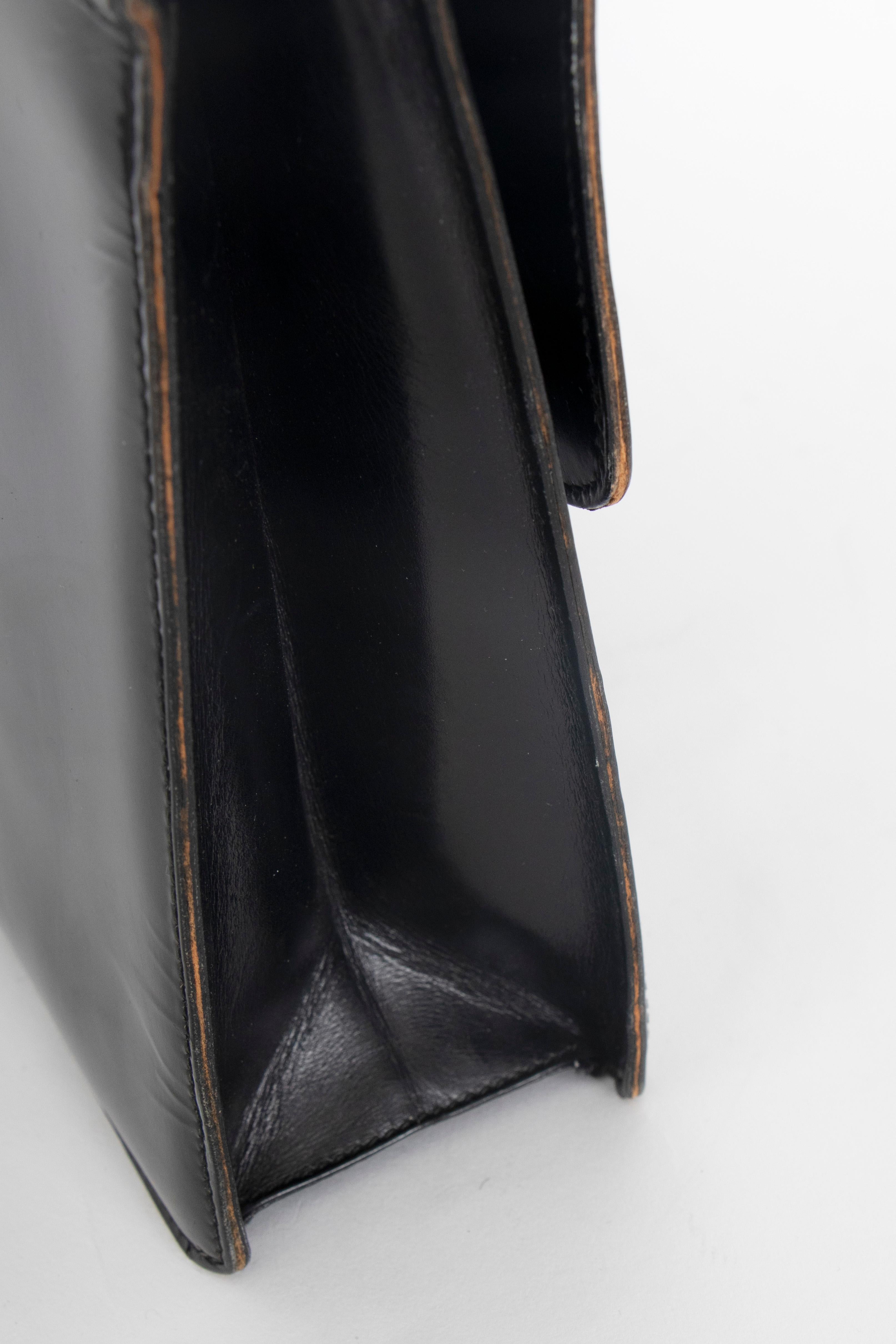 gucci black patent leather bag