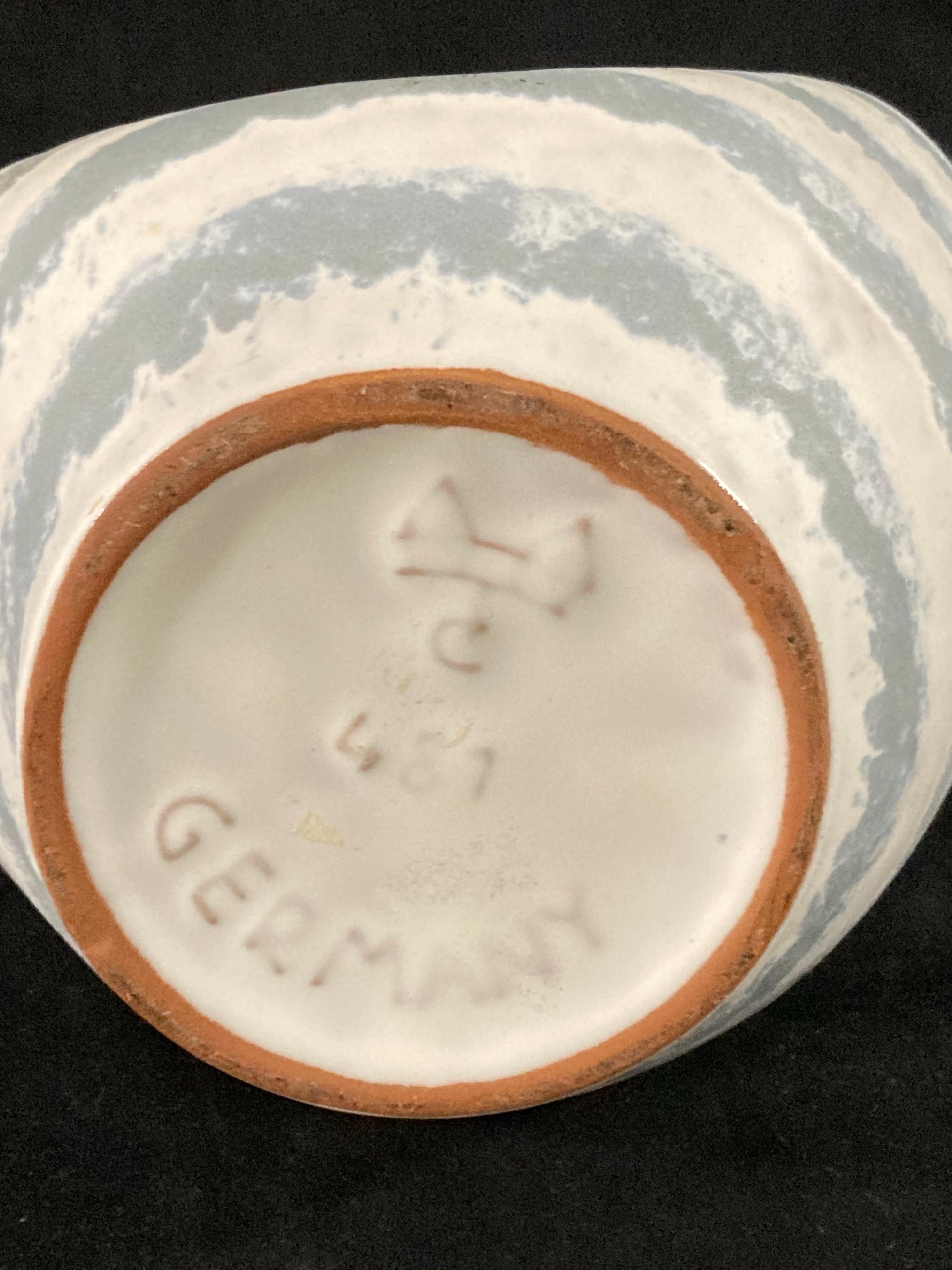 Vaso in ceramica della Germania occidentale degli anni '60 di Carstens in vendita 1
