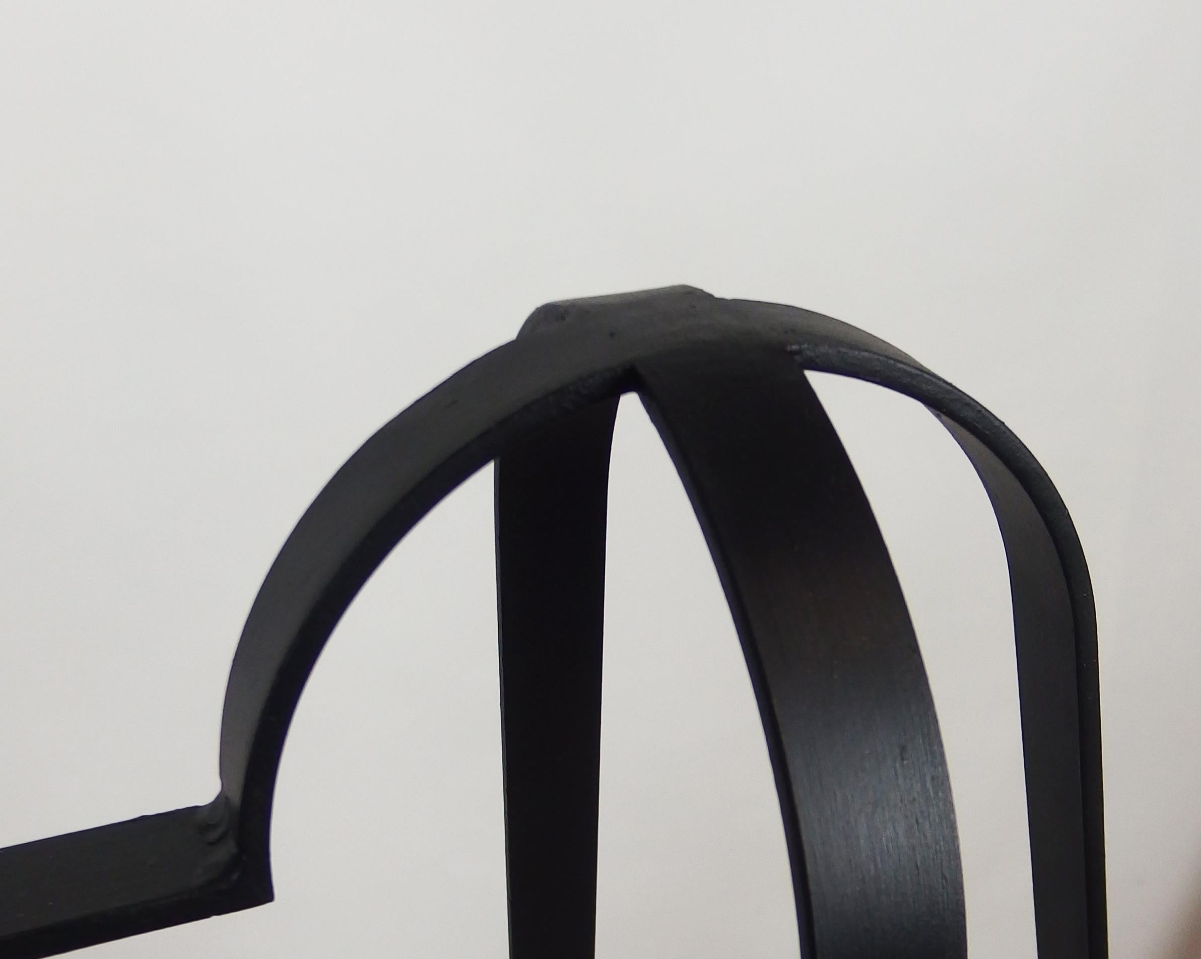 1960s Wrought Iron Chandelier For Sale 5