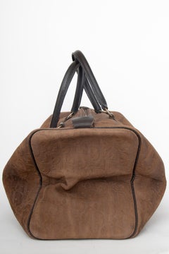 A 1970s Christian Dior Brown Leather Boston Bag
