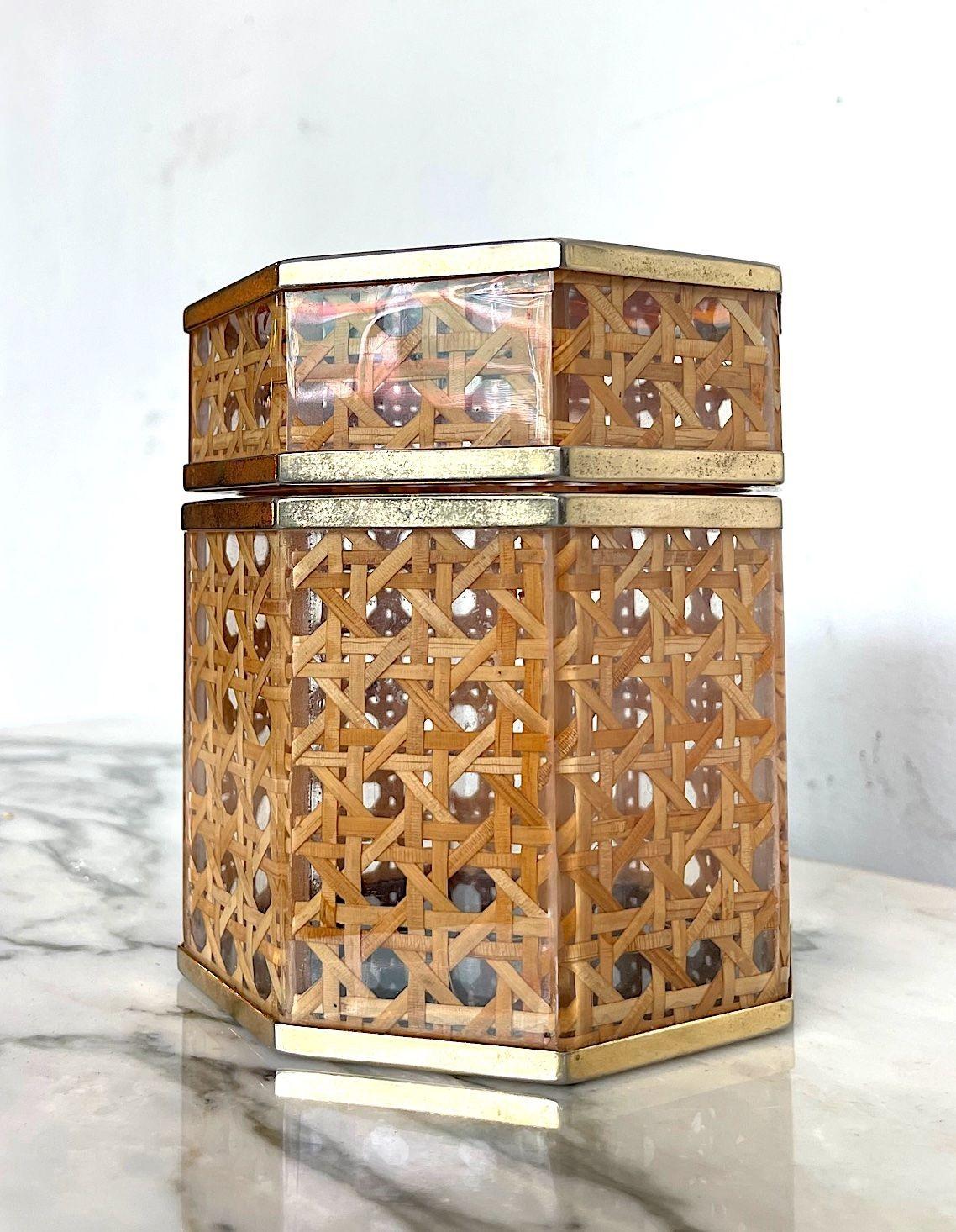 rattan jewellery box