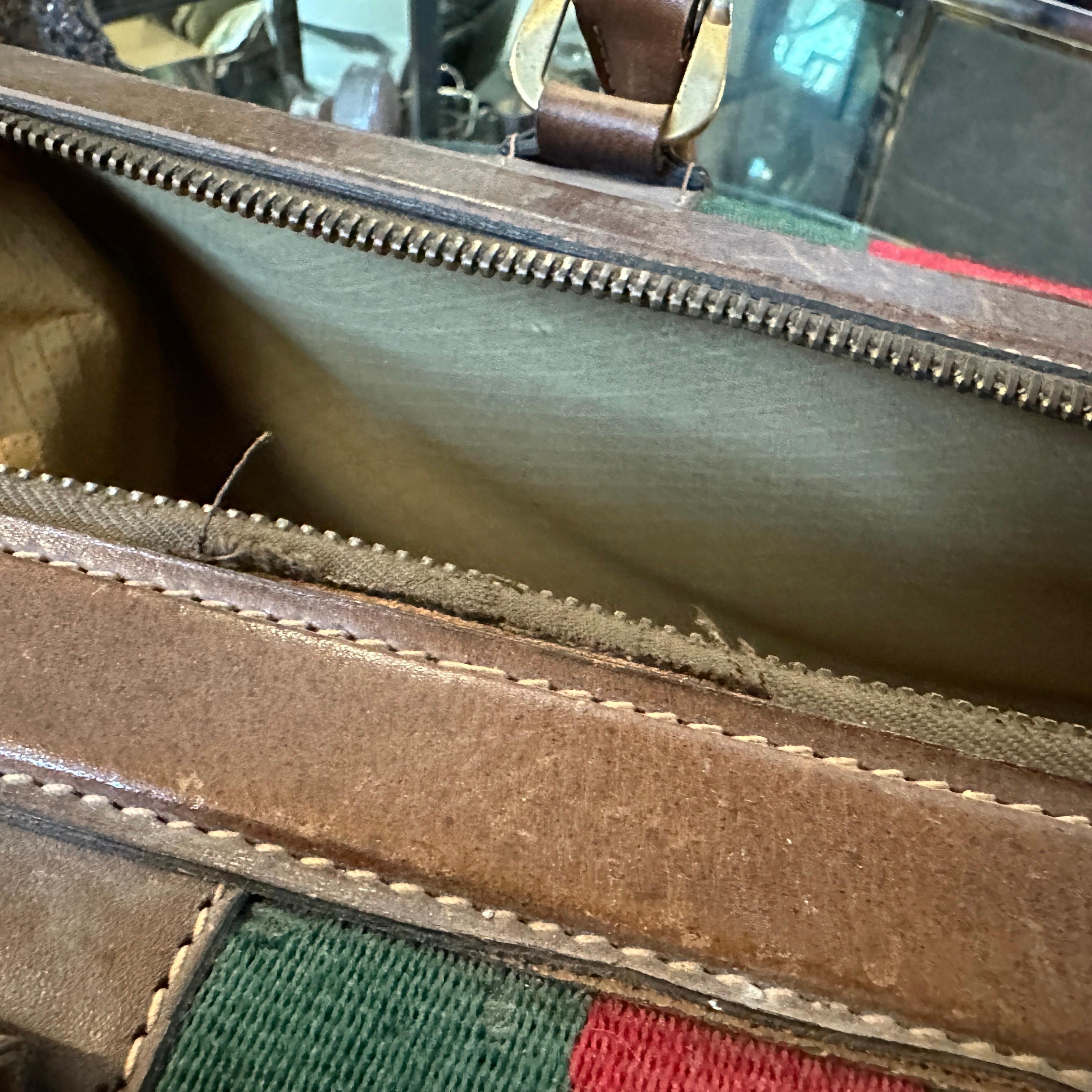 A 1970s Iconic GG Monogram Bowling Bag by Gucci For Sale 5