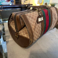 A 1970s Iconic GG Monogram Bowling Bag by Gucci