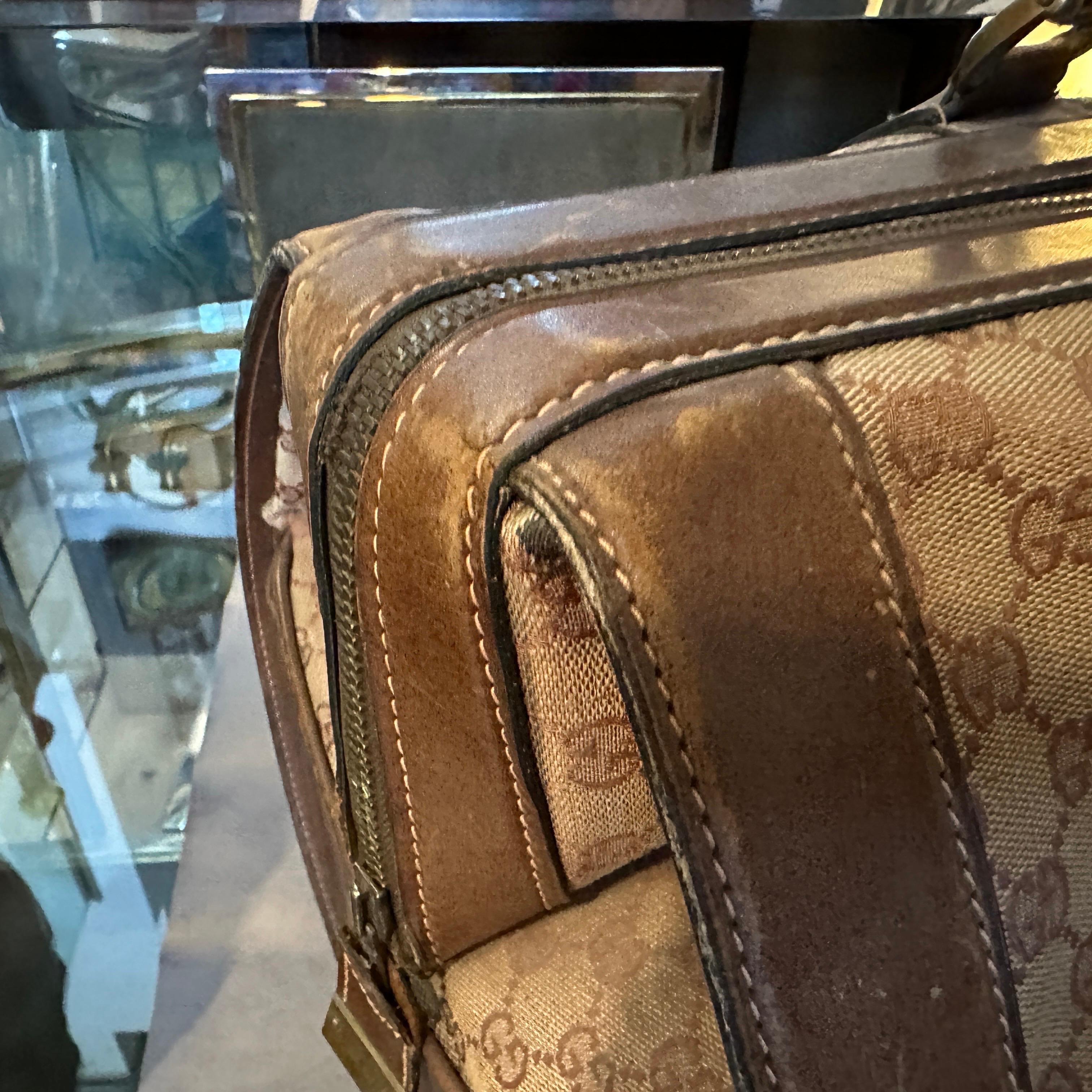 A 1970s Iconic GG Monogram Bowling Bag by Gucci For Sale 2