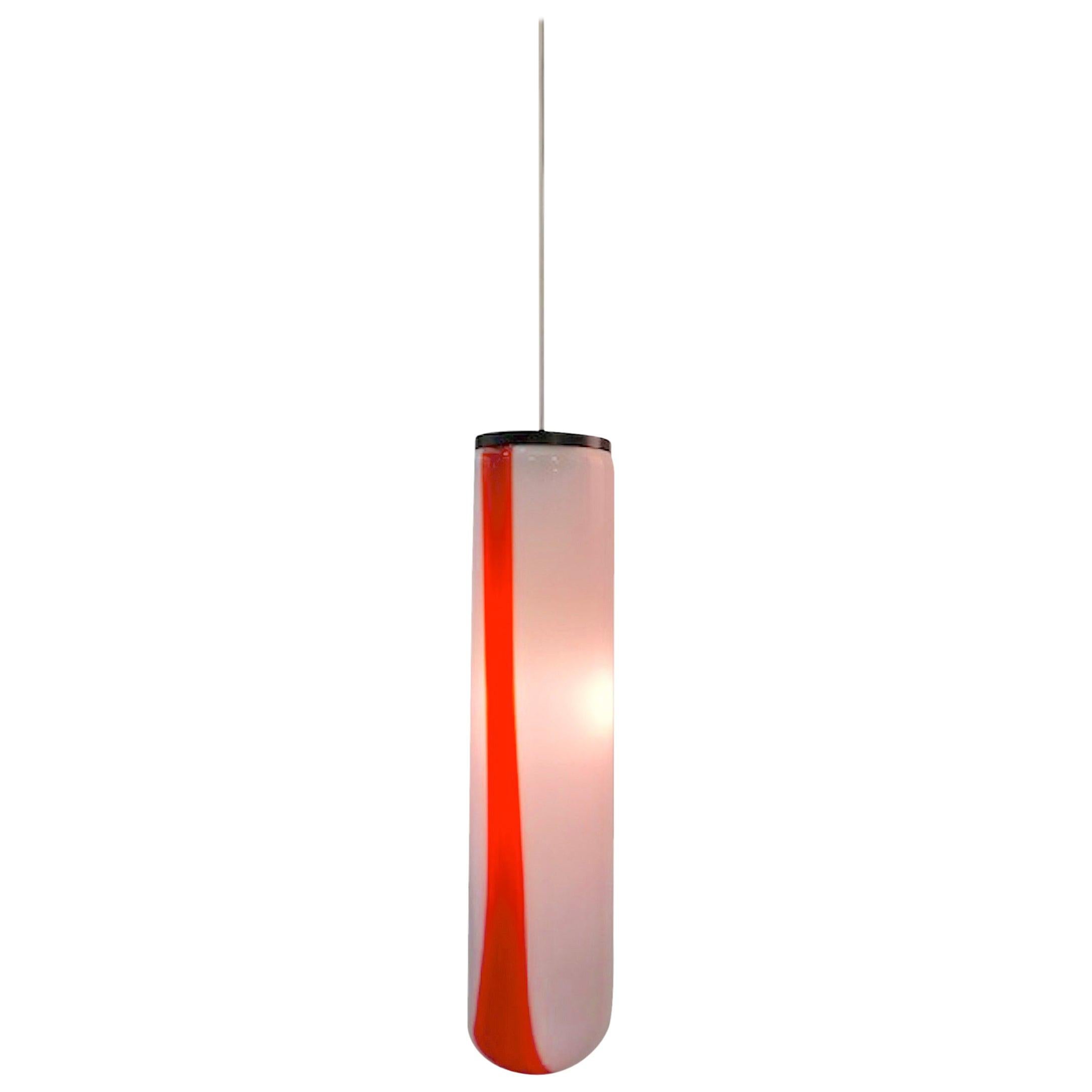 A 1970s Italian Tube Pendant Light by Vistosi