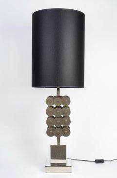 A 1970’s Luxurious Chromed Vintage Table Lamp