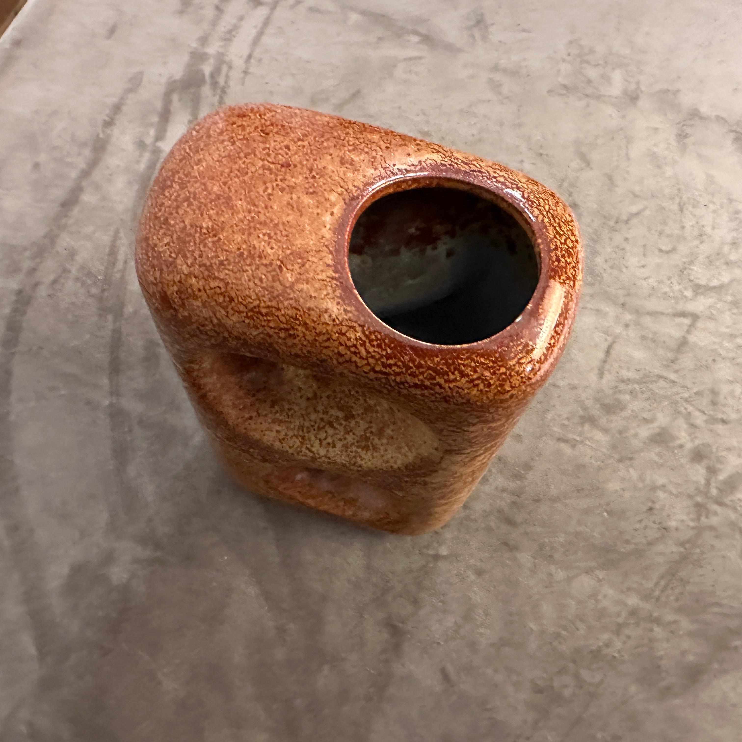 Modernistische italienische Keramikvase von Bertoncello aus den 1970er Jahren im Angebot 3