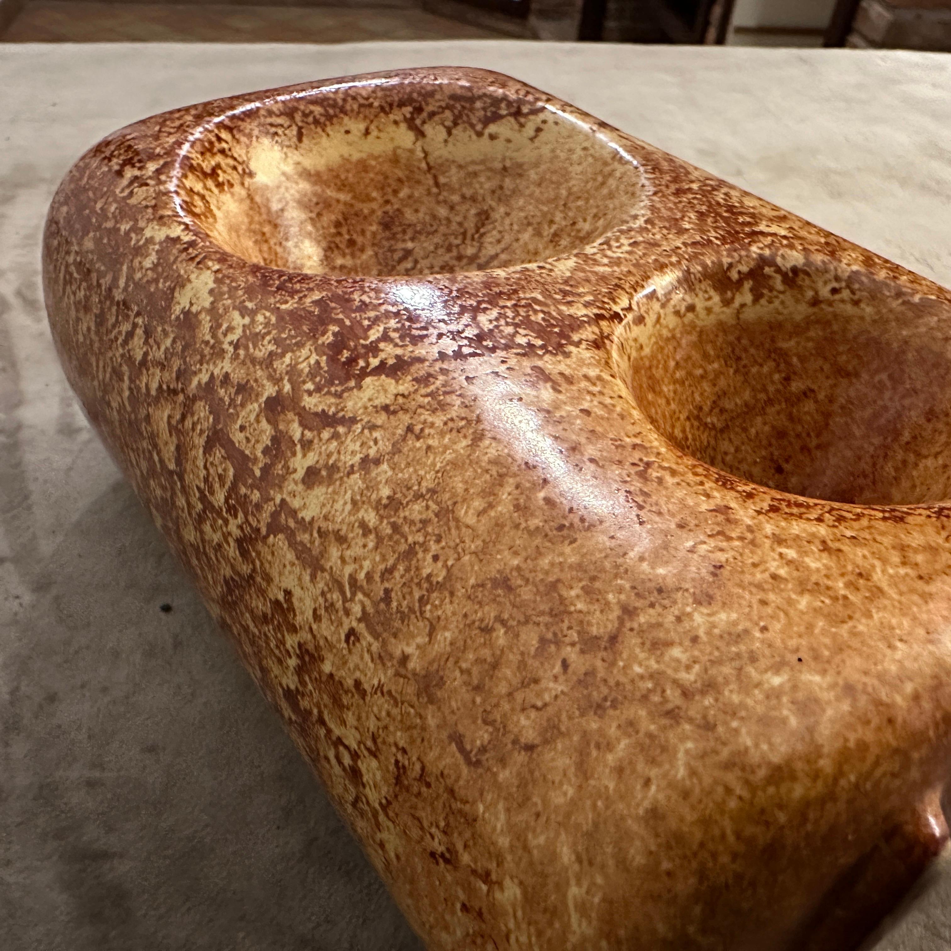Modernistische italienische Keramikvase von Bertoncello aus den 1970er Jahren im Angebot 4