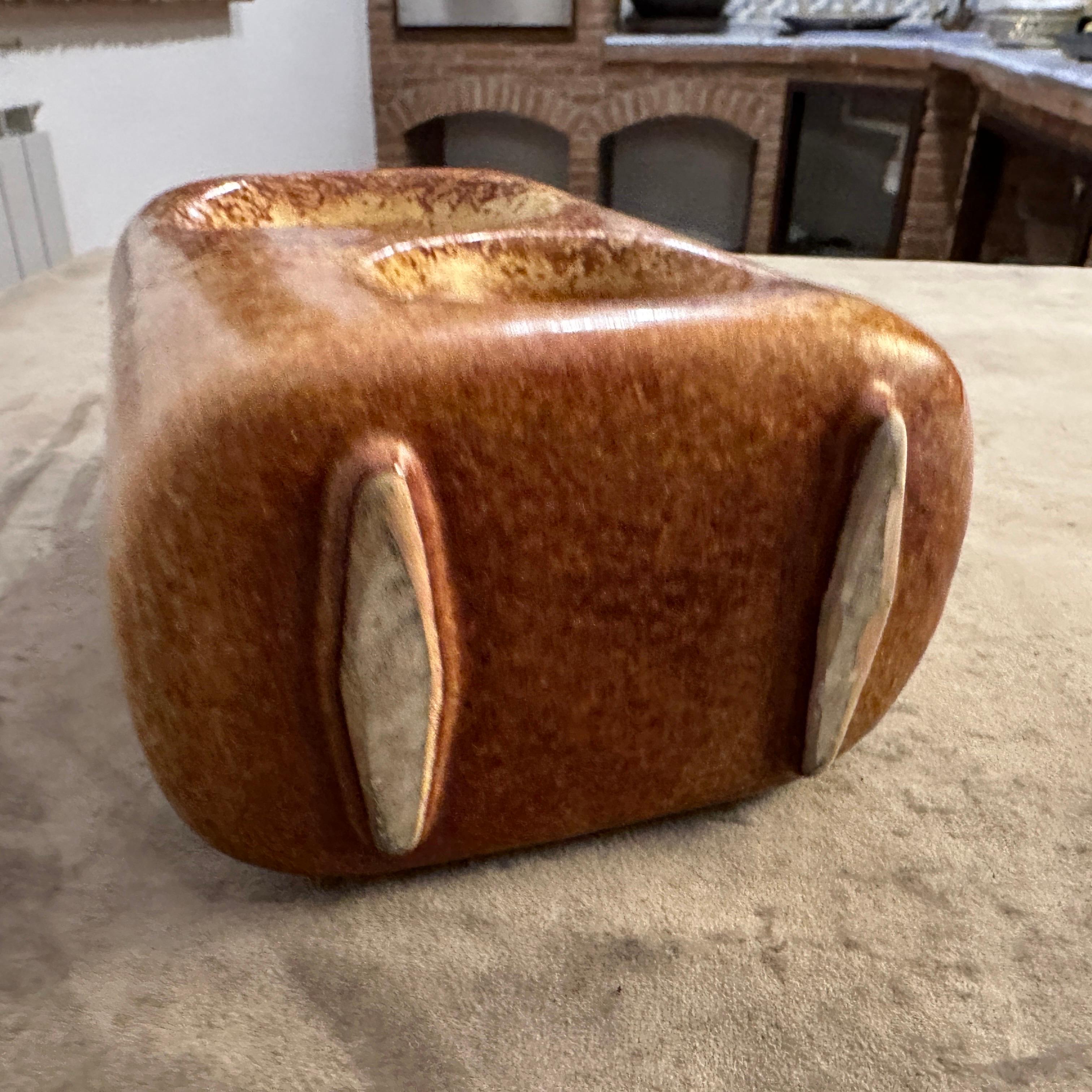Modernistische italienische Keramikvase von Bertoncello aus den 1970er Jahren im Angebot 5