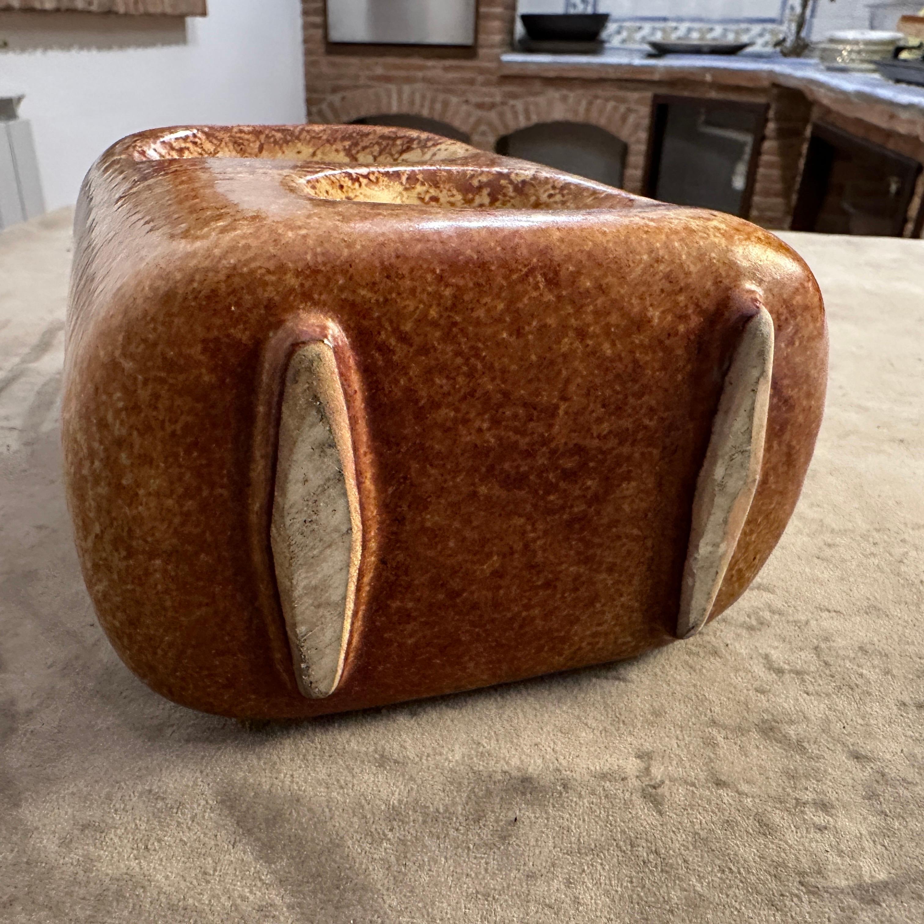 Modernistische italienische Keramikvase von Bertoncello aus den 1970er Jahren im Zustand „Hervorragend“ im Angebot in Aci Castello, IT