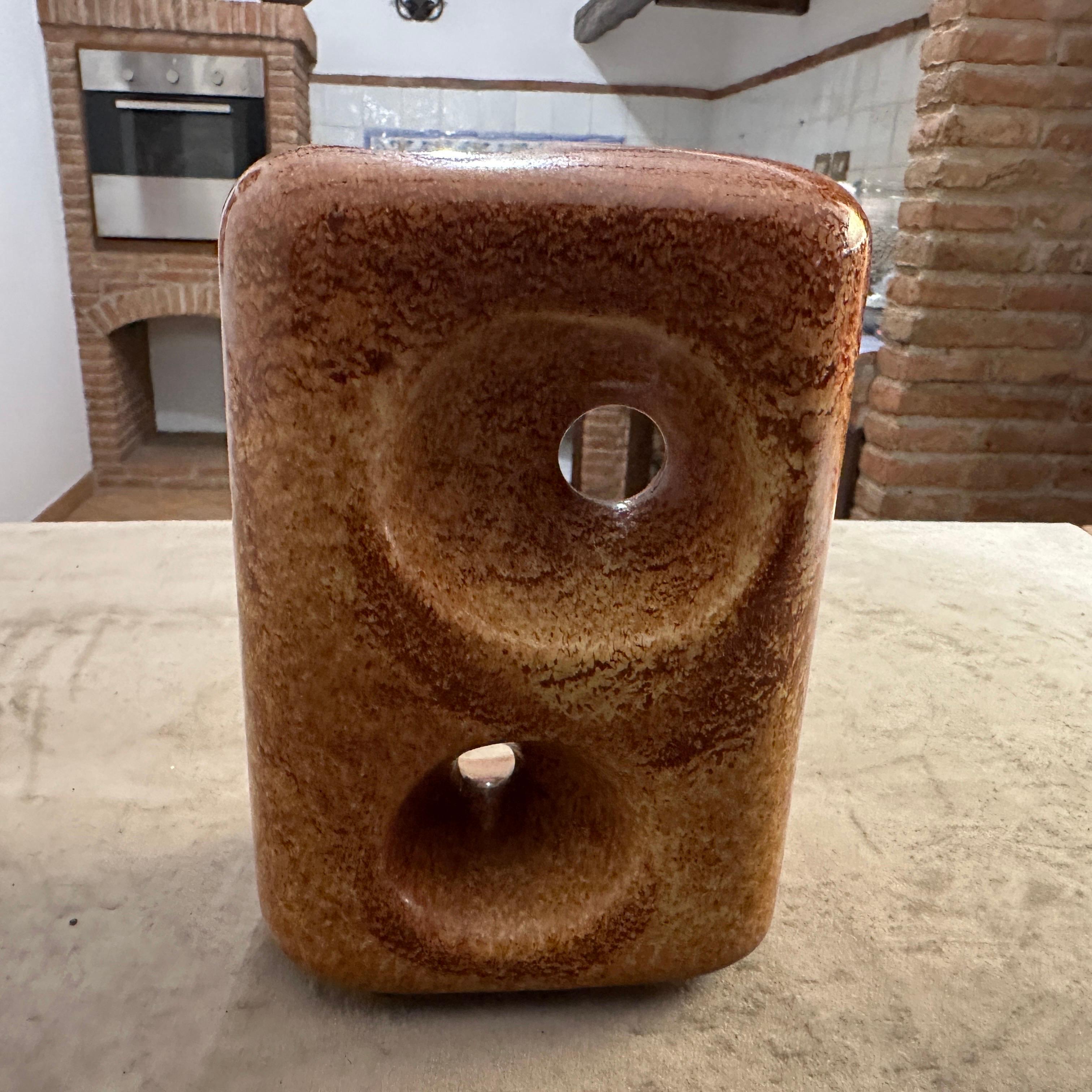 Modernistische italienische Keramikvase von Bertoncello aus den 1970er Jahren im Angebot 2