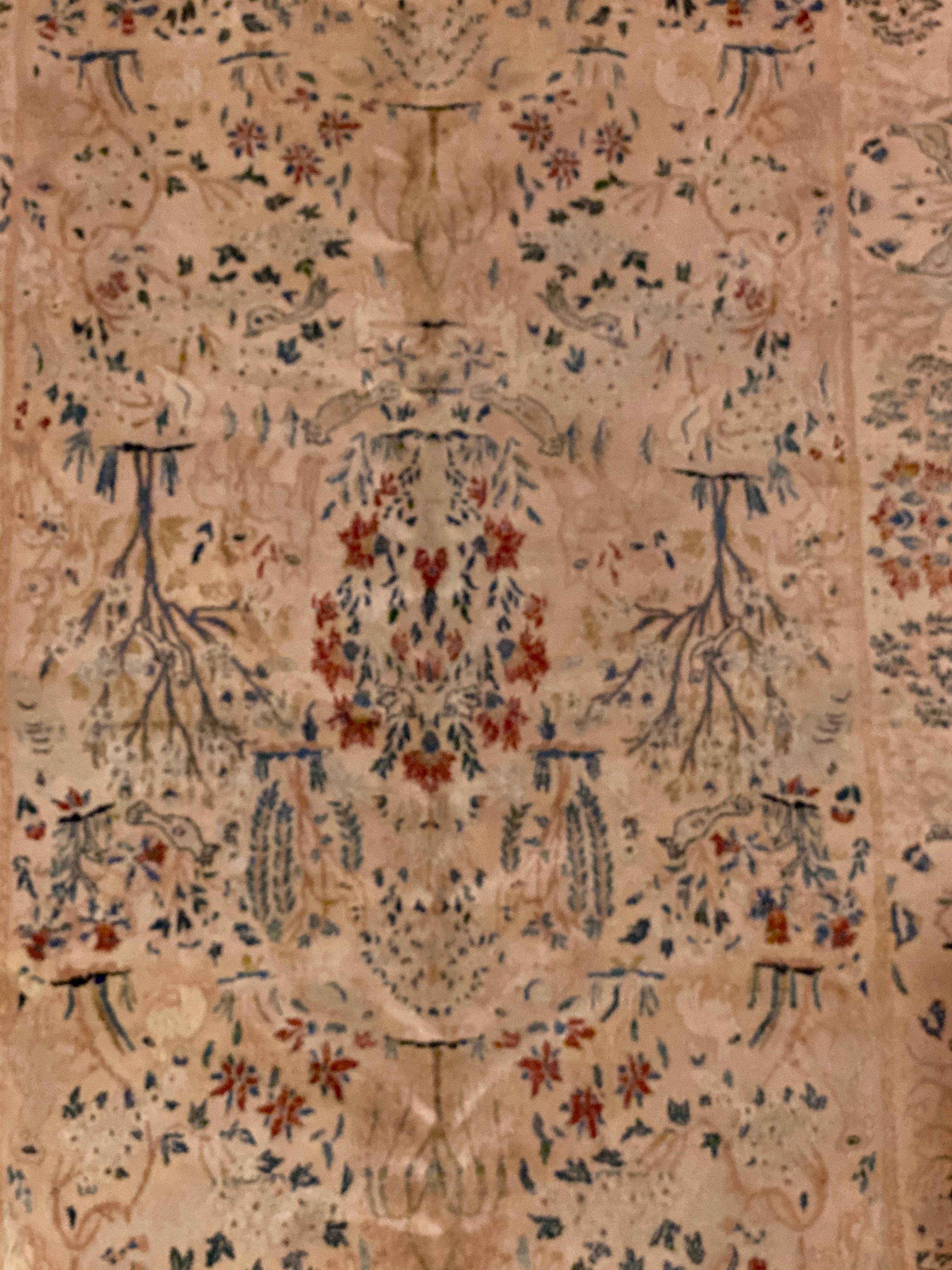 handgewebter Teppich aus pakistanischer Wolle:: 1970er Jahre (Pakistanisch) im Angebot