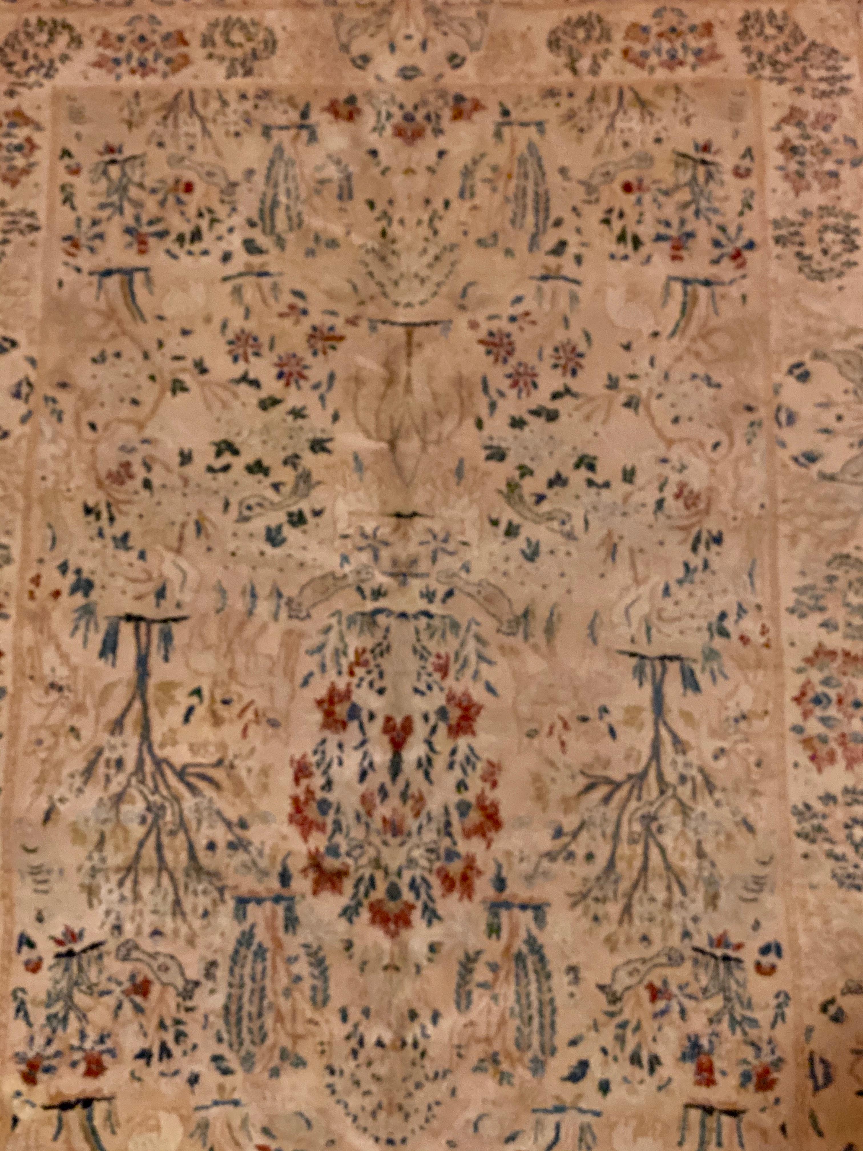 handgewebter Teppich aus pakistanischer Wolle:: 1970er Jahre (Handgewebt) im Angebot