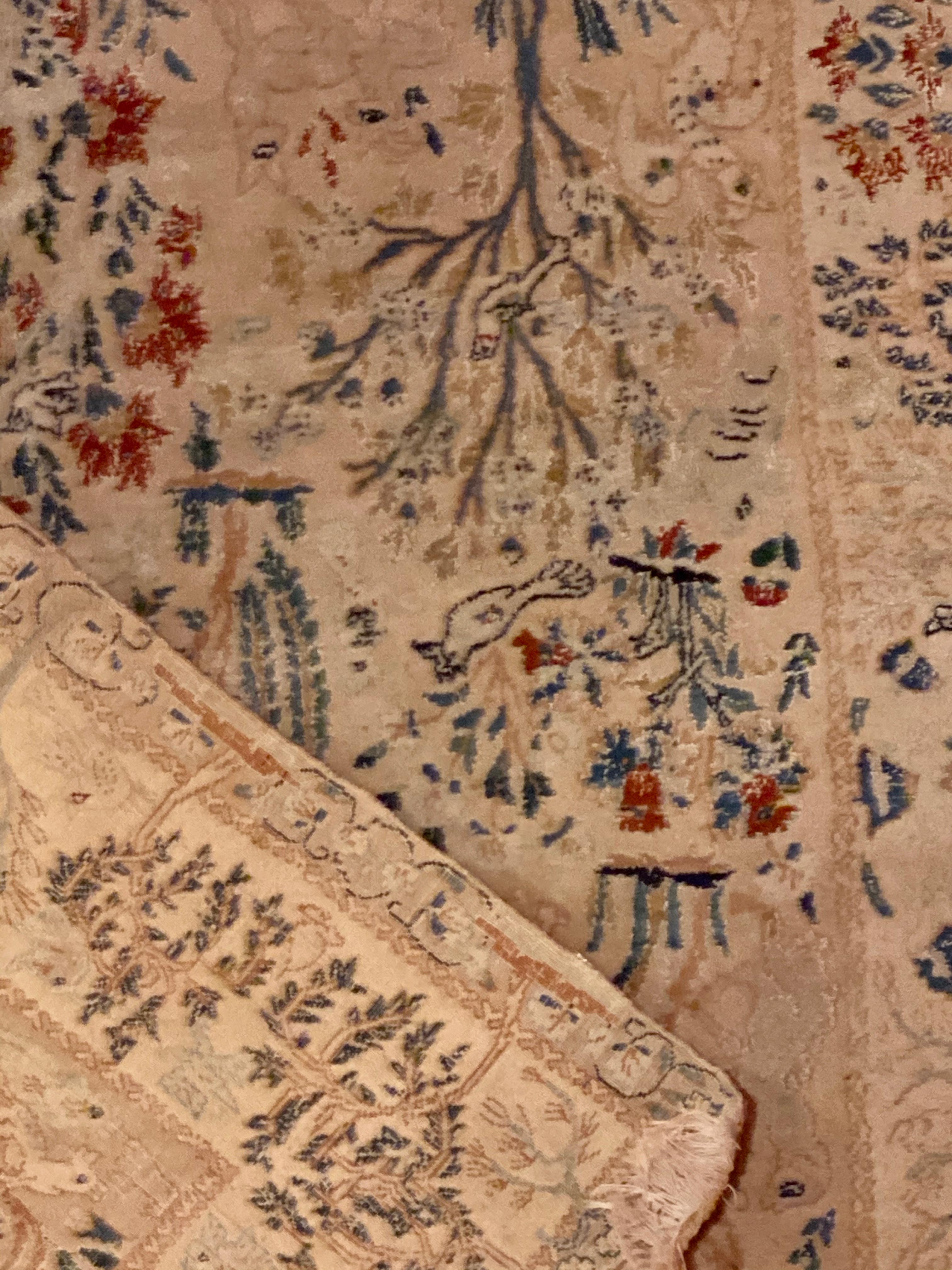 handgewebter Teppich aus pakistanischer Wolle:: 1970er Jahre im Zustand „Gut“ im Angebot in Stamford, CT