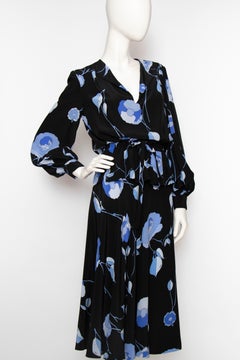 A 1970s Vintage Emilio Pucci Two-Piece Floral Silk Dress
