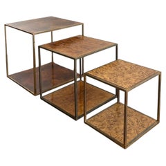 Tables gigognes Willy Rizzo des années 1970