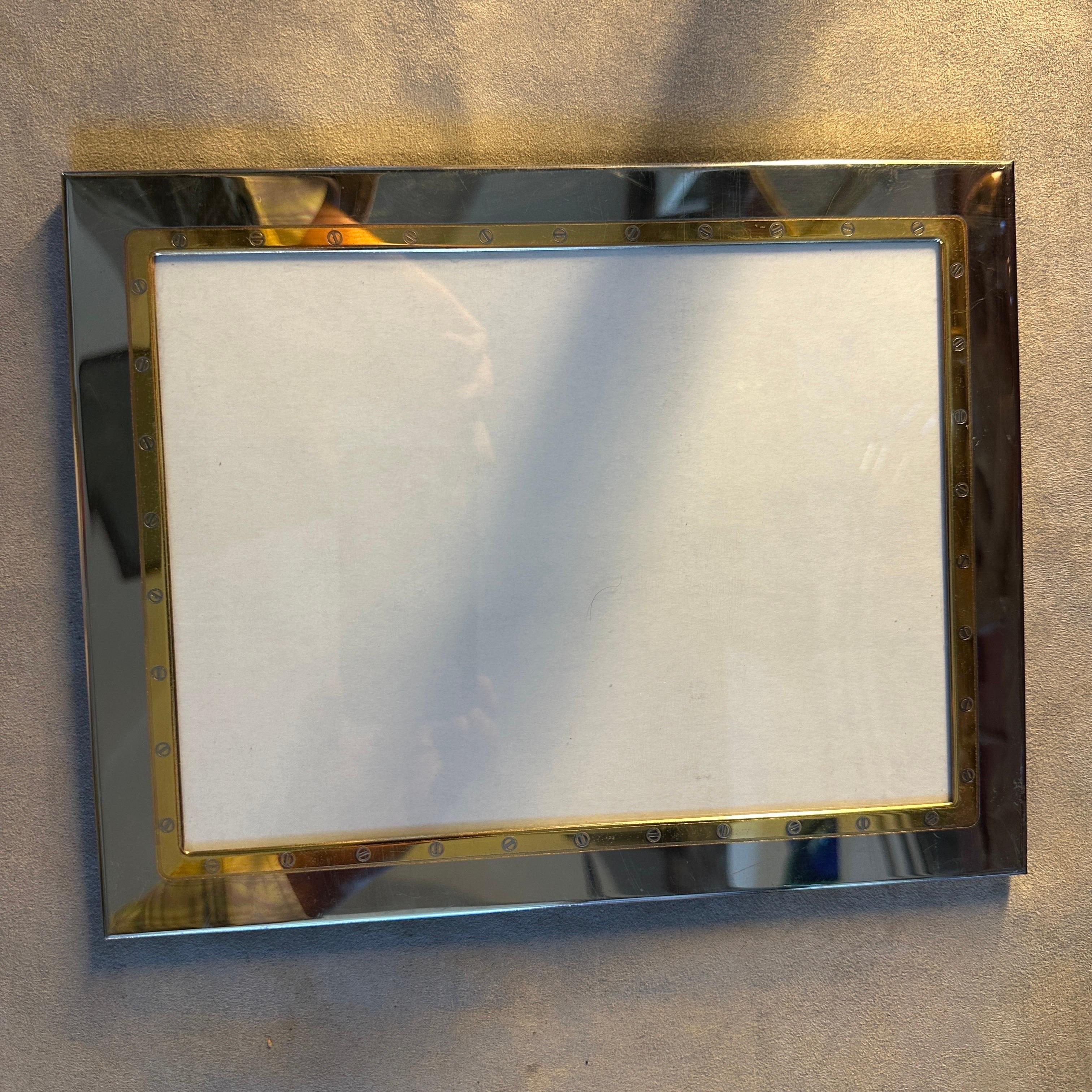 A 1980s Elegant Italian Picture Frame in the style of Gucci Home For Sale 6