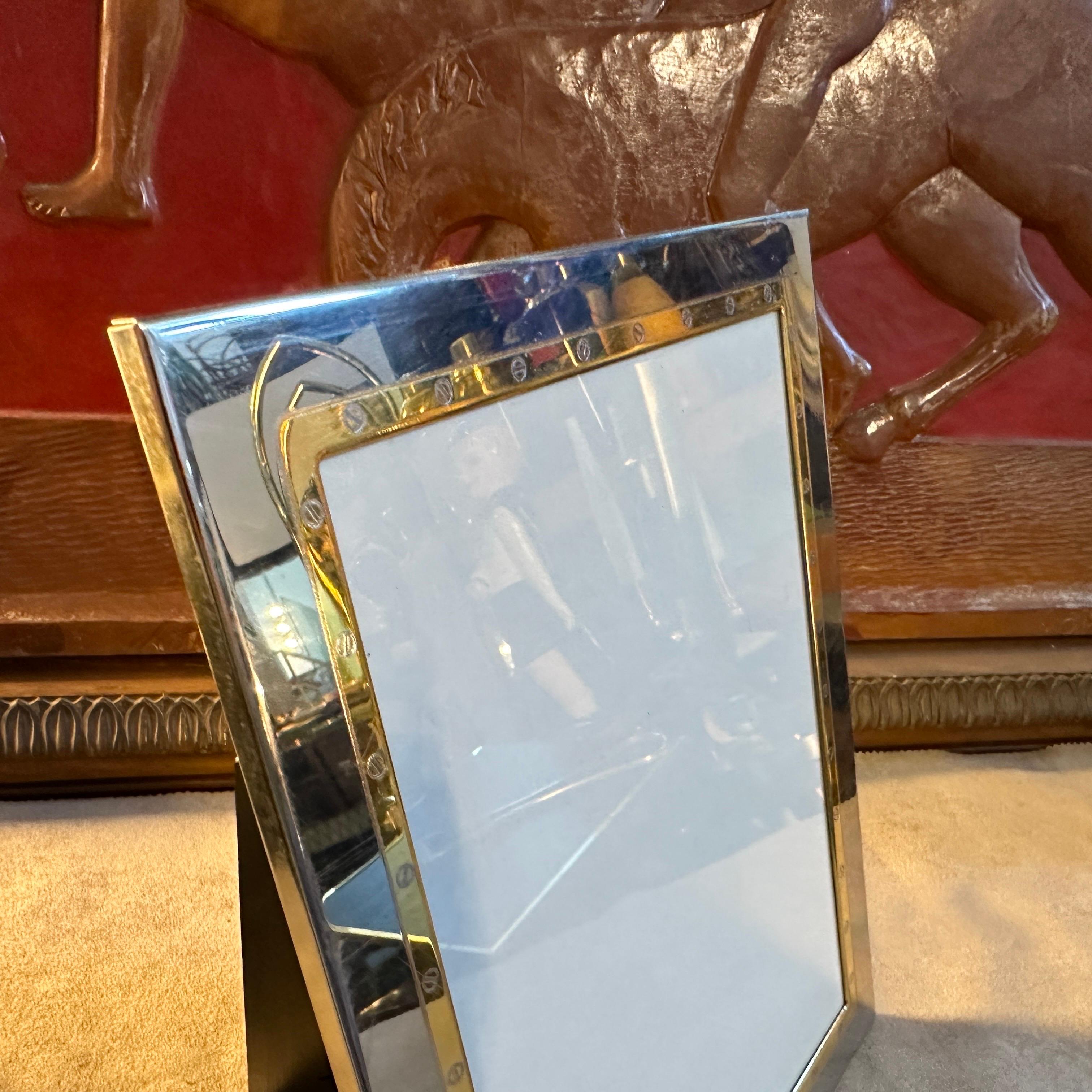 Un elegante marco italiano de los años 80 al estilo de Gucci Home Moderno en venta