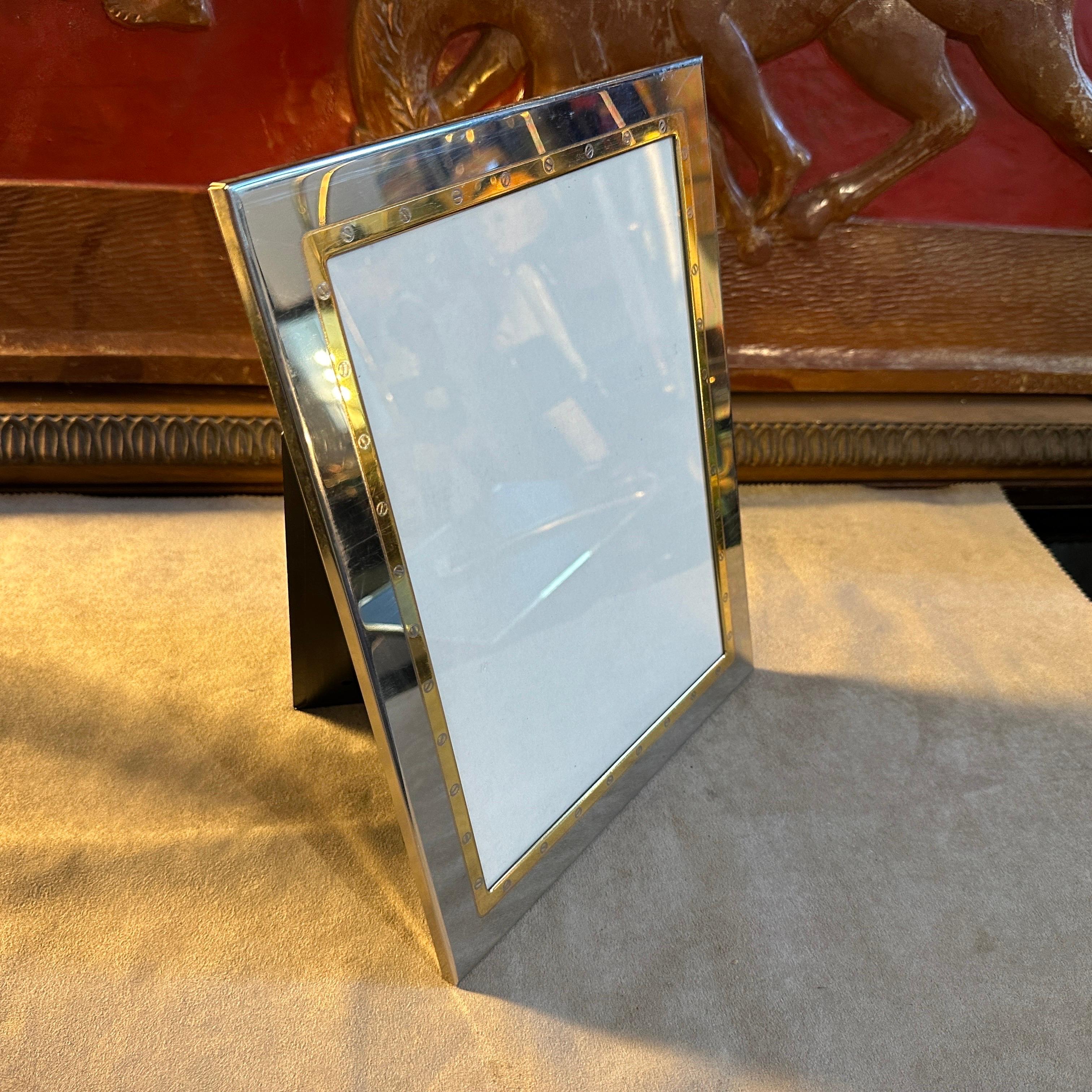 A 1980s Elegant Italian Picture Frame in the style of Gucci Home In Good Condition For Sale In Aci Castello, IT