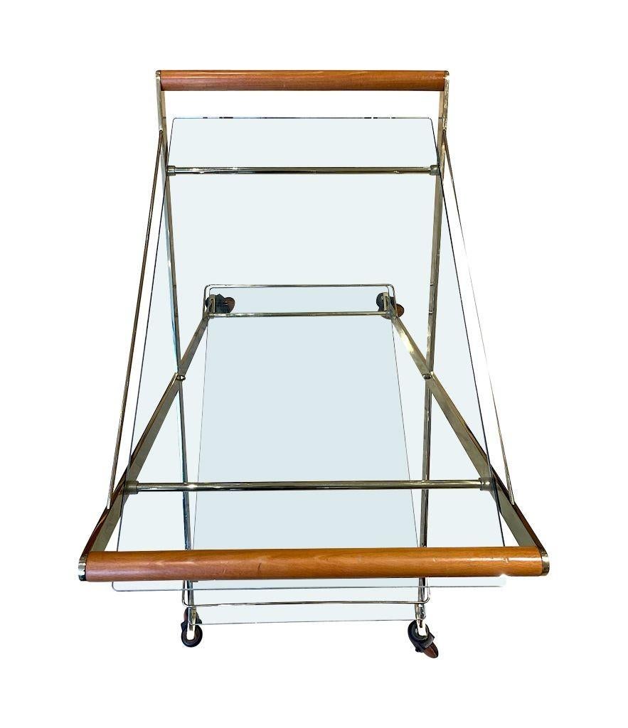 Ein Gallotti & Radice Mister Barwagen aus Messing und Kirsche aus den 1980er Jahren. im Angebot 9