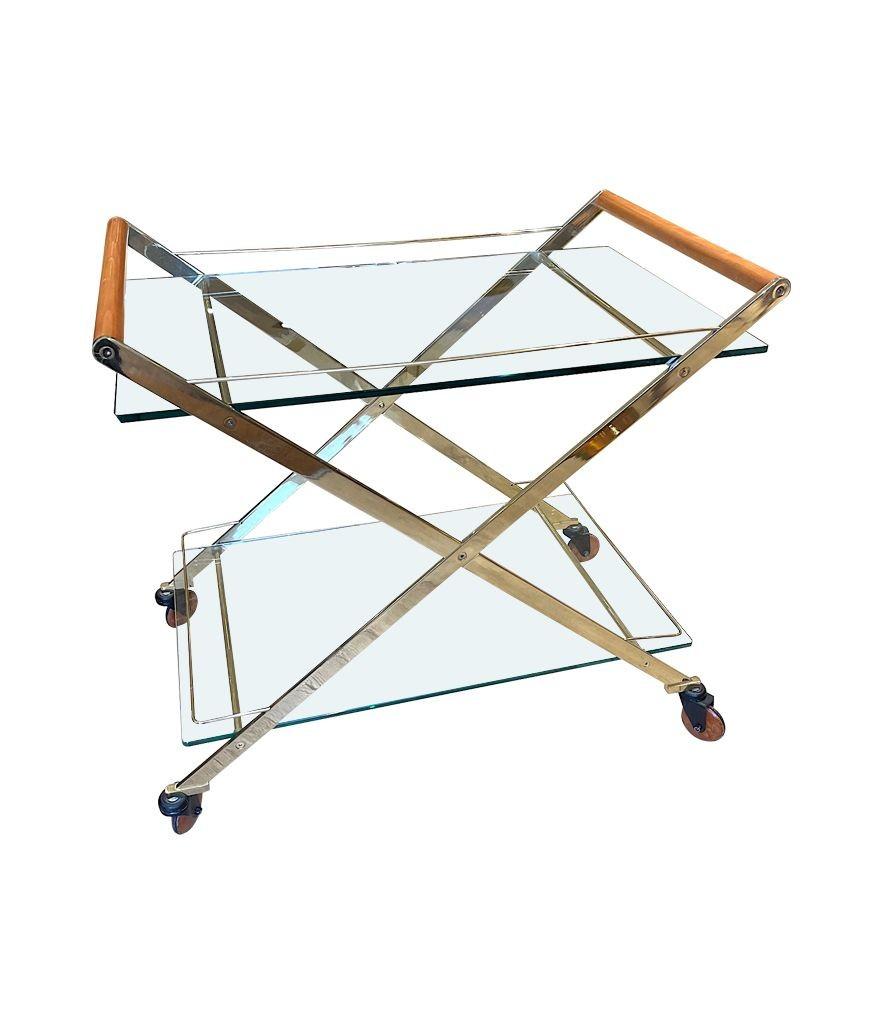 Ein Gallotti & Radice Mister Barwagen aus Messing und Kirsche aus den 1980er Jahren. im Angebot 10