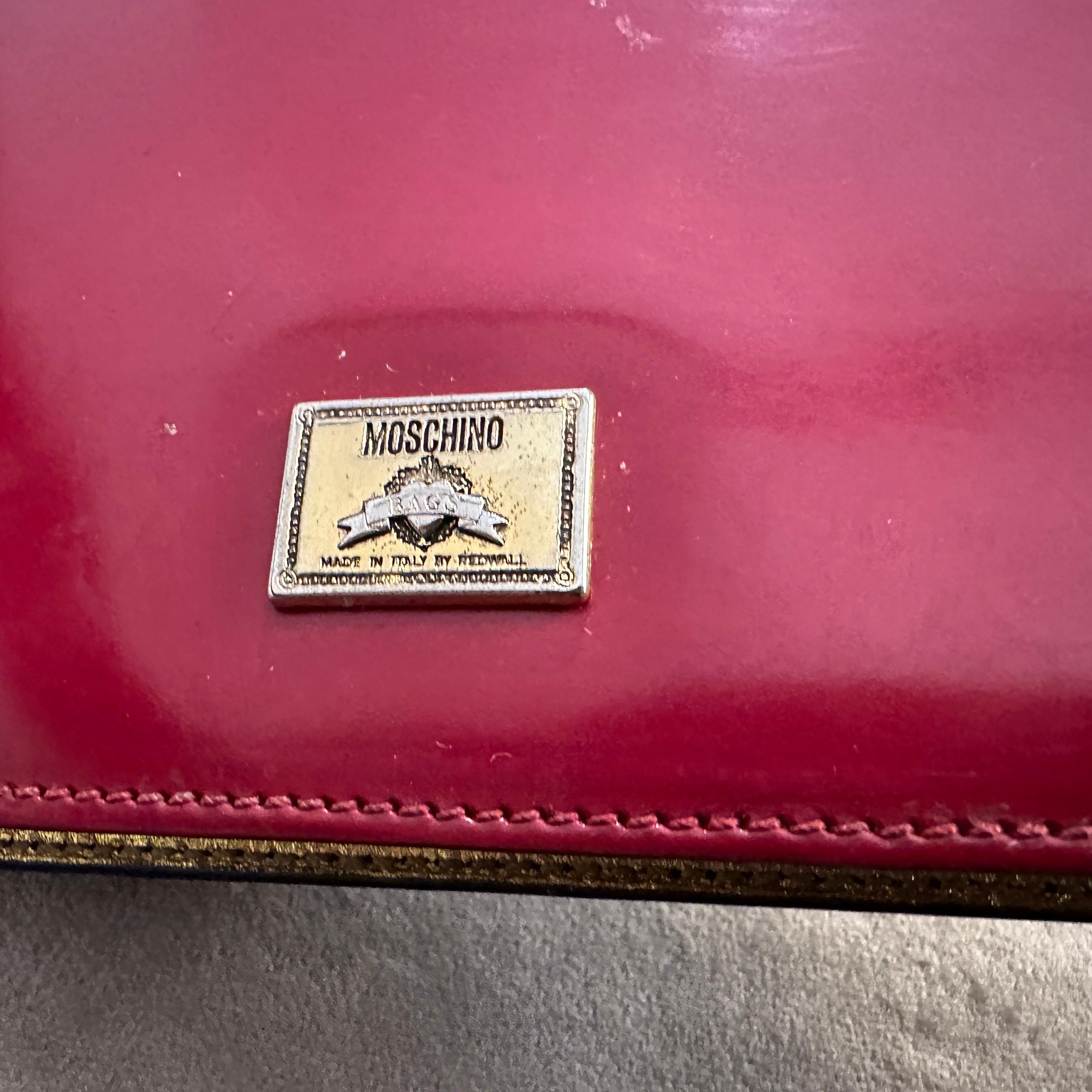 A 1980s Iconic Franco Moschino Small Hand Bag For Sale 7
