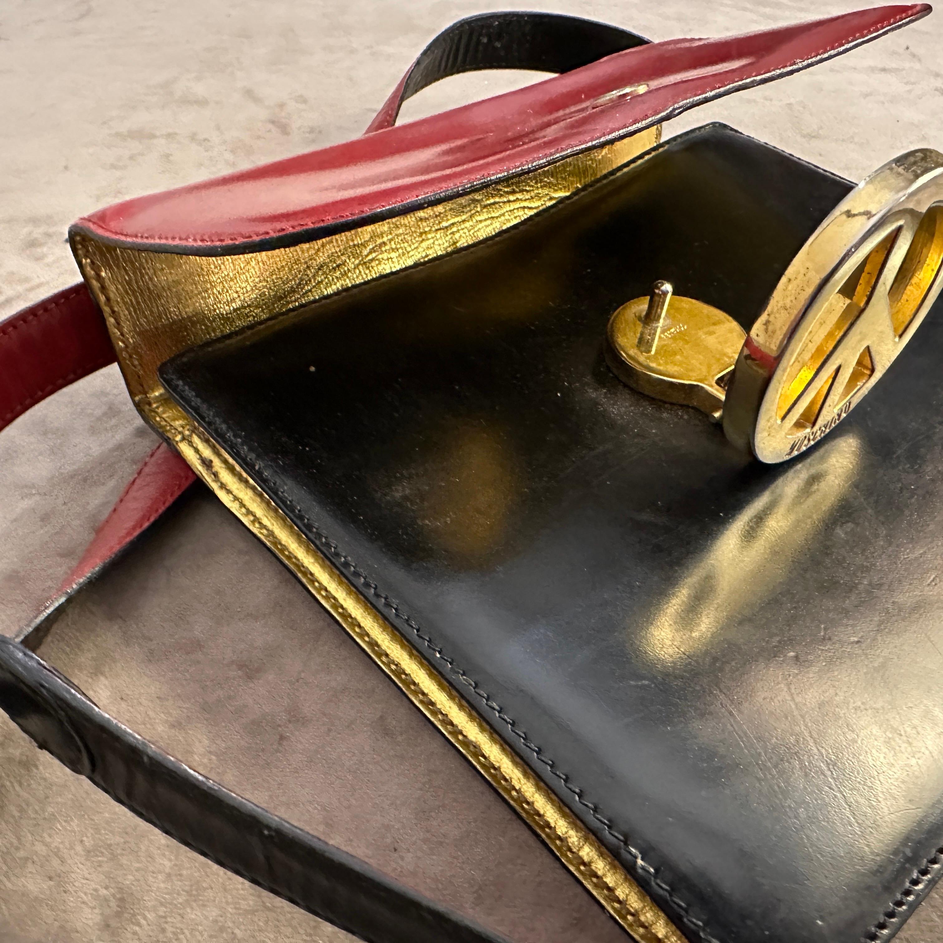 Women's or Men's A 1980s Iconic Franco Moschino Small Hand Bag For Sale