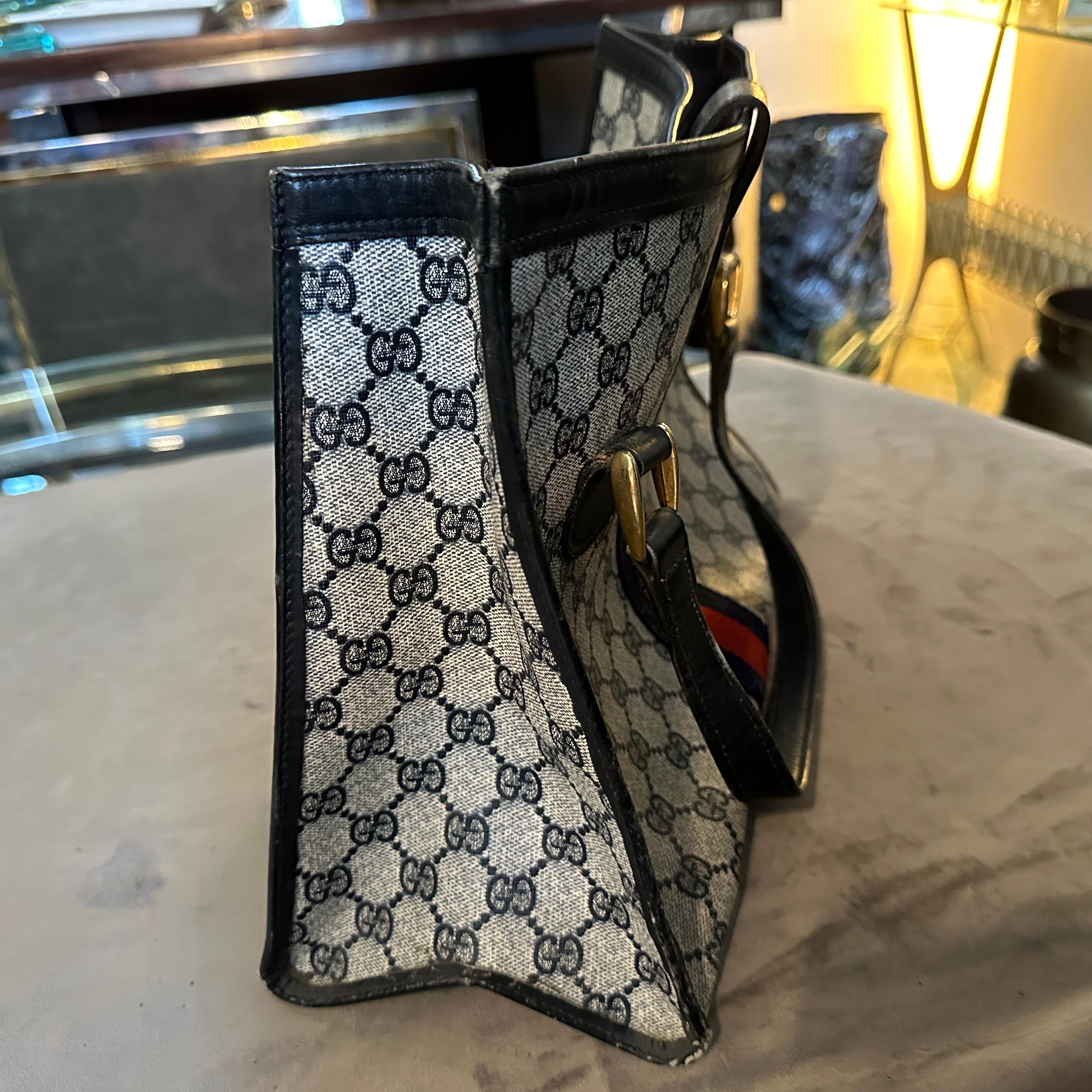 Black A 1980s Iconic Hand Bag by Gucci