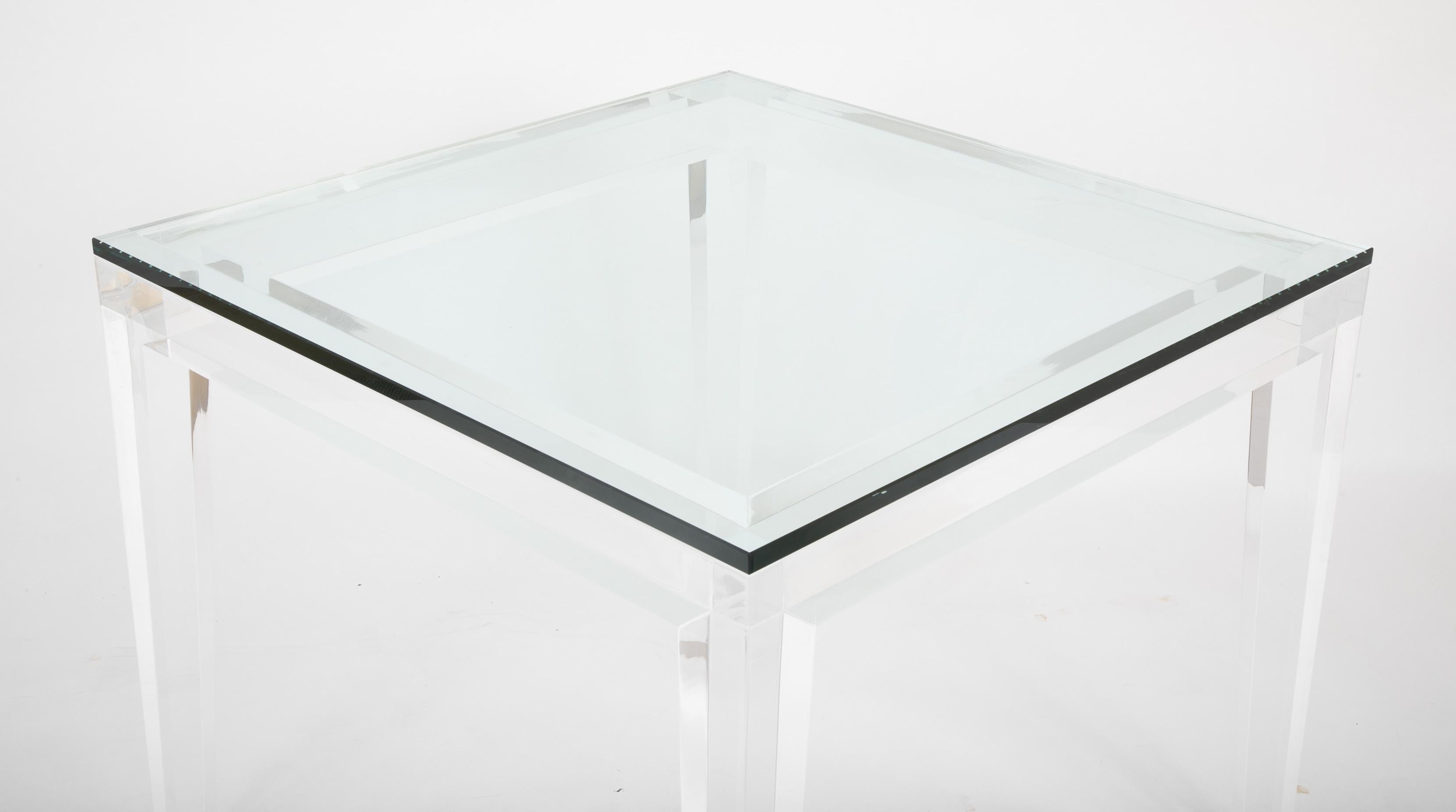 1980s Lucite Games Table in the Manner of Karl Springer 3