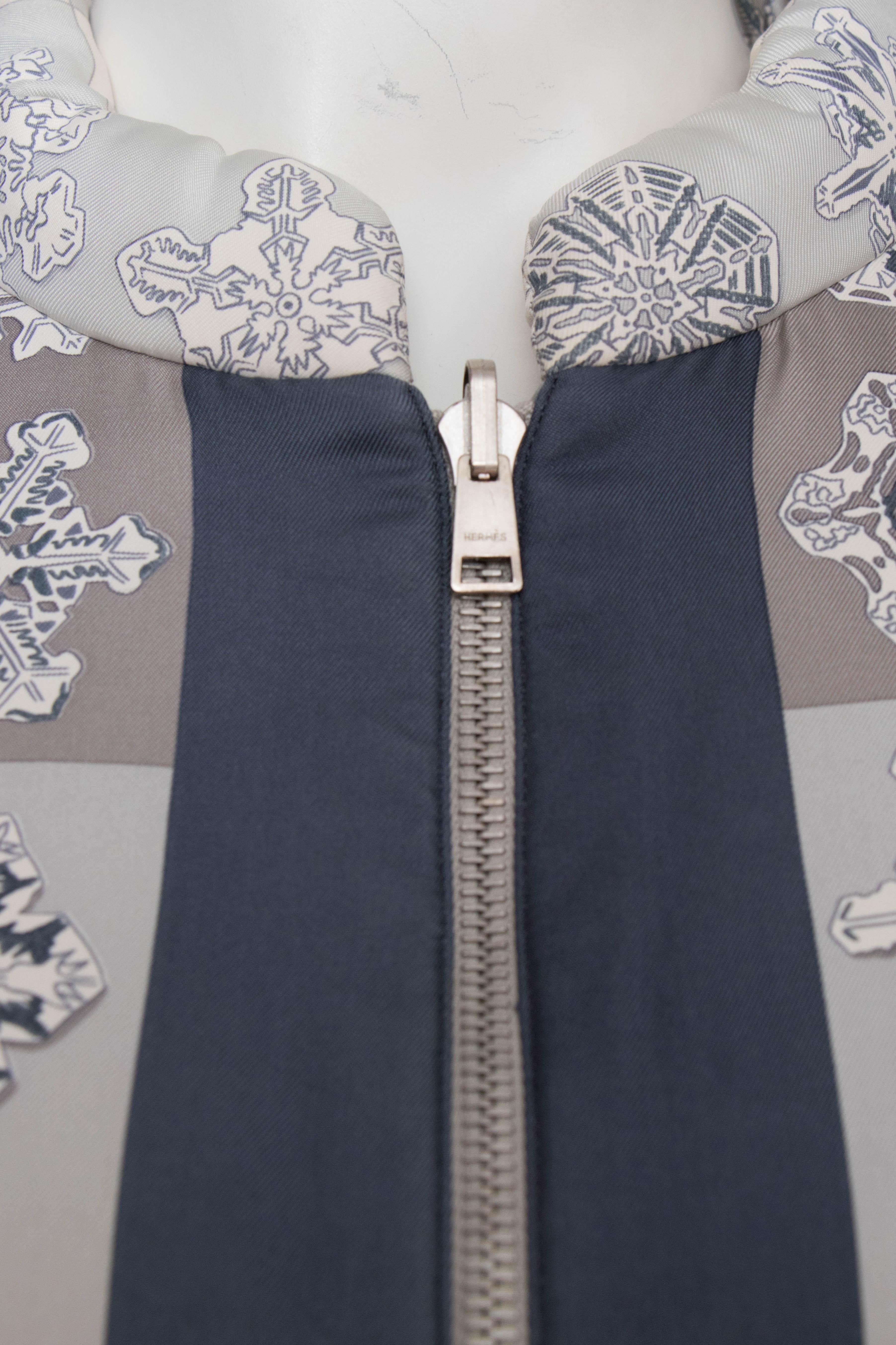 Women's or Men's A 1980s Vintage Hermès Reversible Silk Jacket For Sale