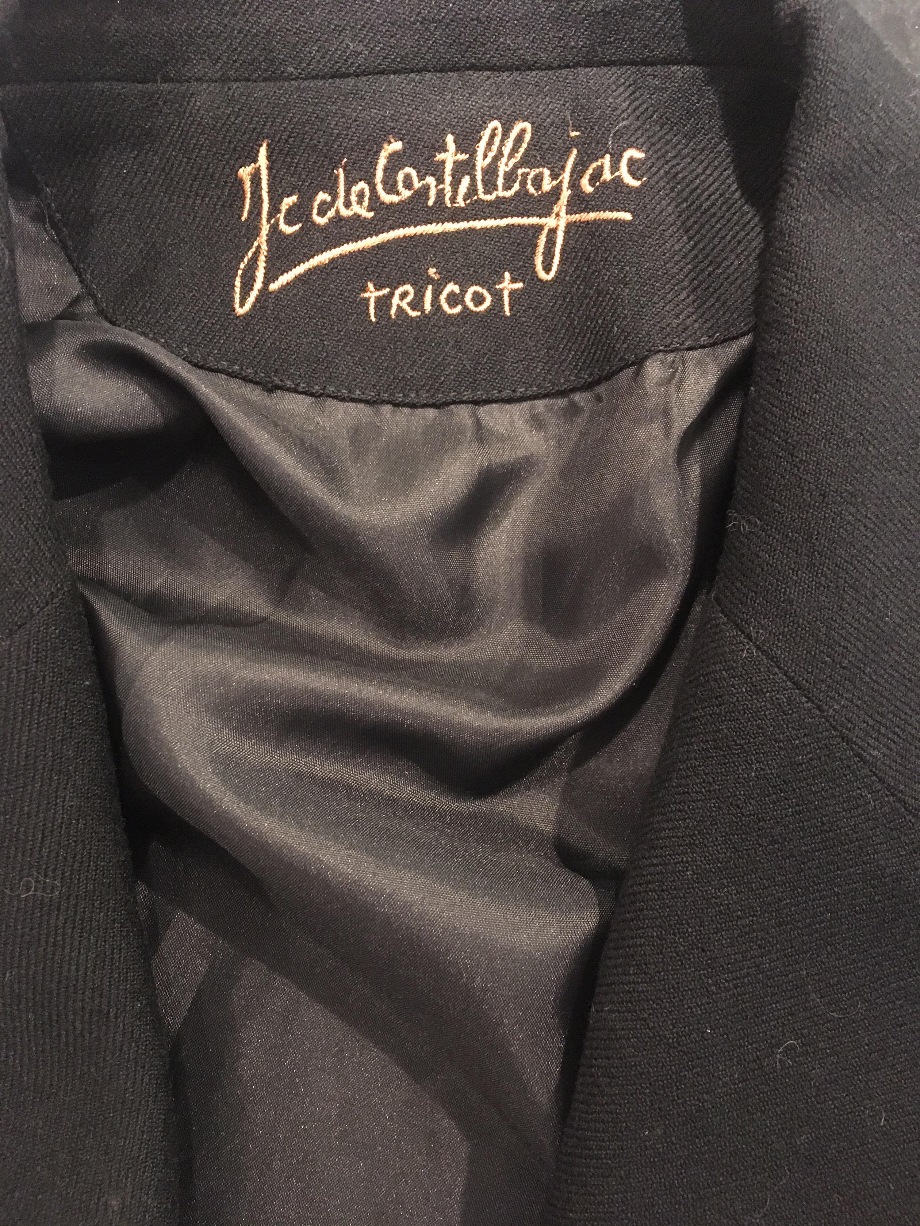 A 1980s Vintage Jean-Charles de Castelbajac Black Wool Jacket 2
