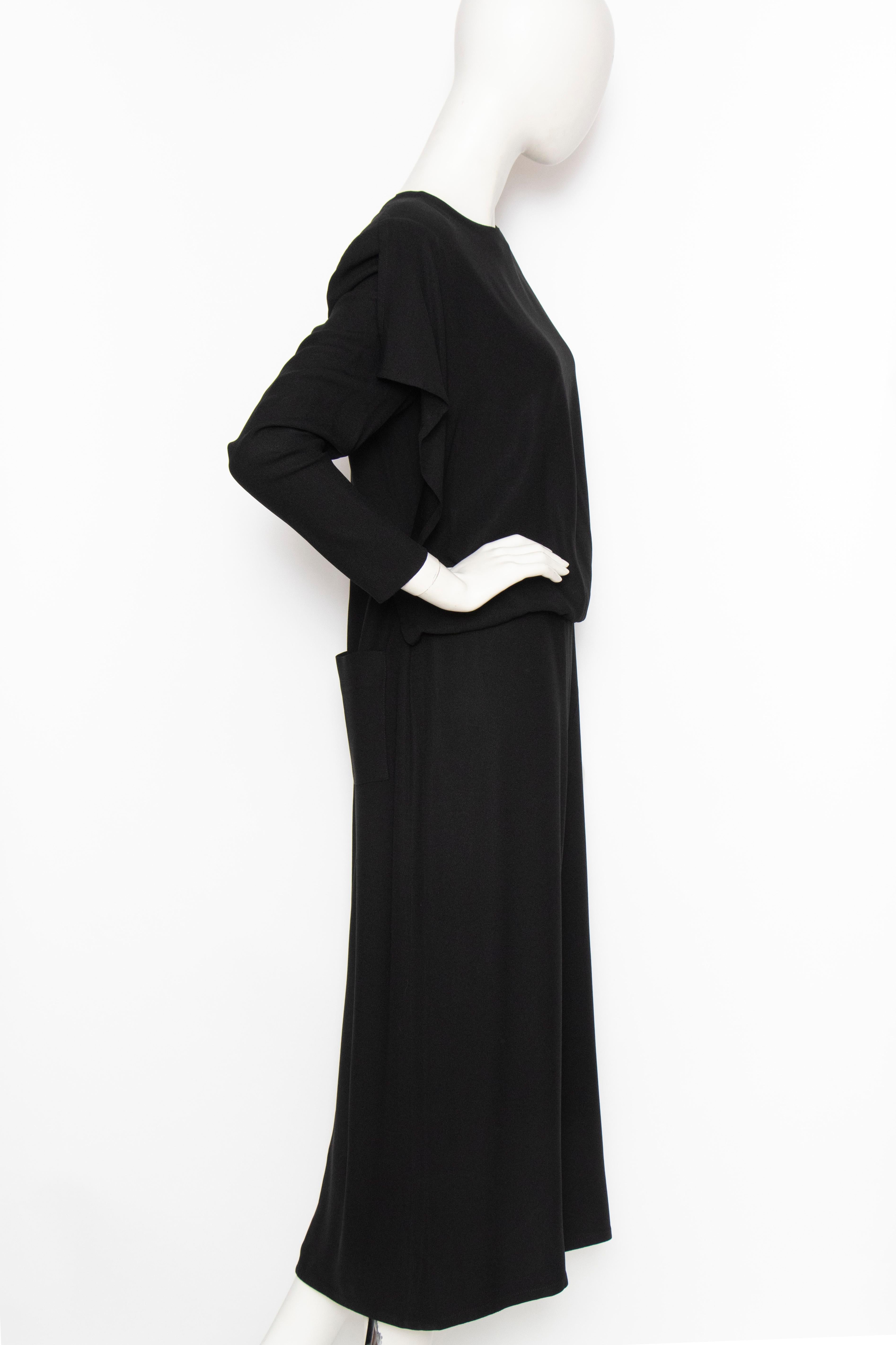 A 1980s Vintage Sonia Rykiel Black Evening Dress  In Good Condition For Sale In Copenhagen, DK