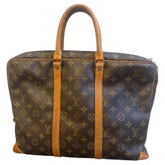Eine Louis-Vuitton-Handtasche aus dem Jahr 1989, braune Monogram-Aktentasche