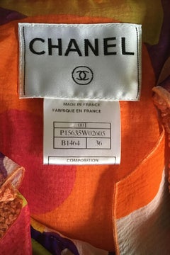 A 1990s Chanel Silk-Blend Jacket and Silk Chiffon Skirt Ensemble