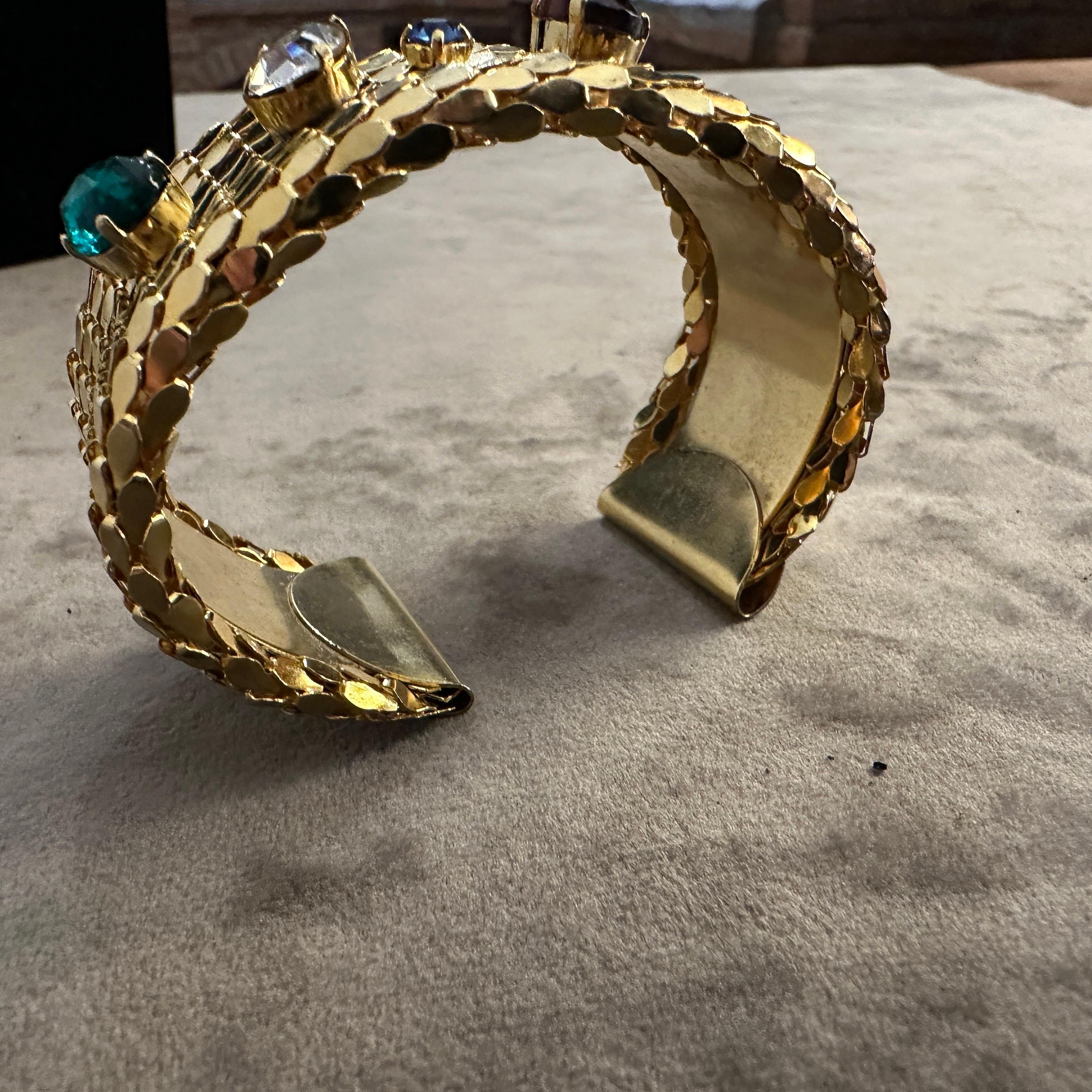 A 1990s Costume Jewelry Italian Bracelet For Sale 2