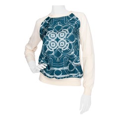 A 1990s Vintage Hermès Silk & Cashmere Knit Blouse
