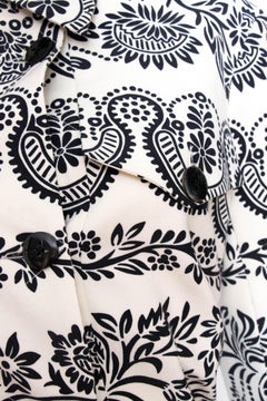 A 1990s Vintage John Galliano White Waterfall Wool Blazer