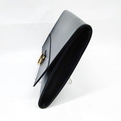 A 1993 Louis Vuitton Jena Black Epi Leather Clutch in Excellent Condition