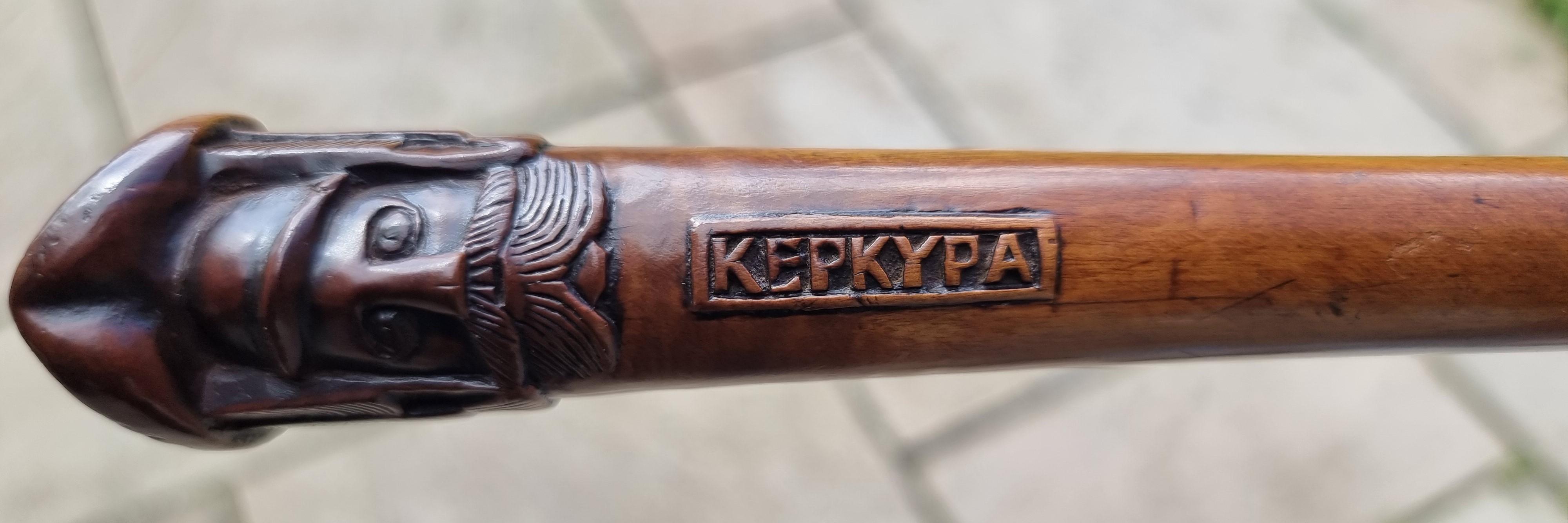 A 19th C antique walking stick with an equestrian racehorse carved handle C 1870 2
