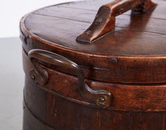 A 19th c. Clipper Ship's Staved Tack Bin