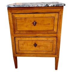 A 19th C. Continental two-drawer side table