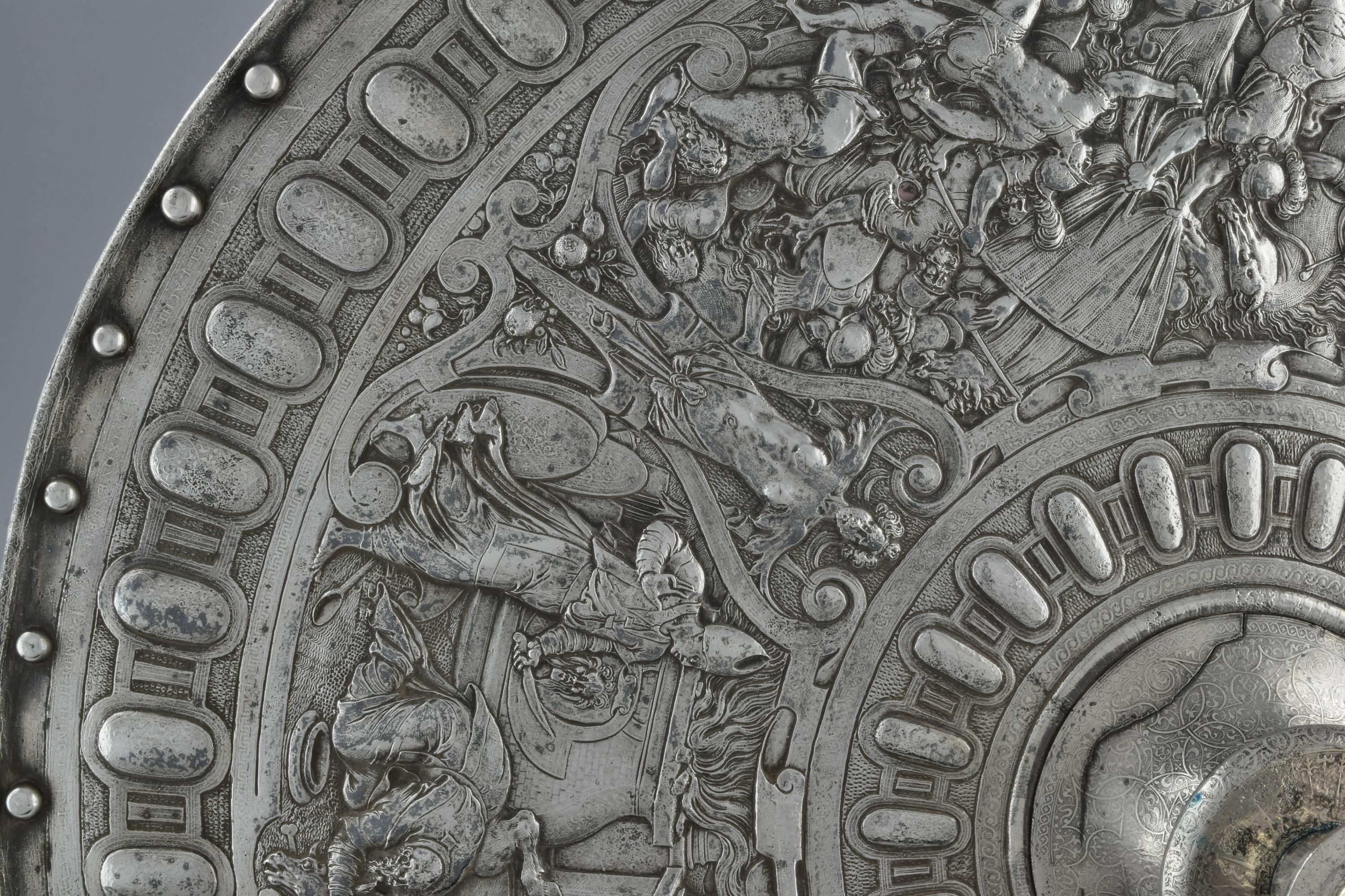 Renaissance Revival A 19th C electrotype of a 16th C Italian Shield by Elkington & Co.  For Sale